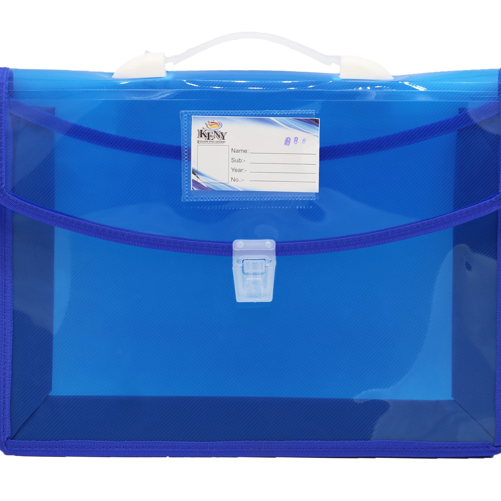 Keny Dual Colour Document Folder | With Handle & Lock | FC Size