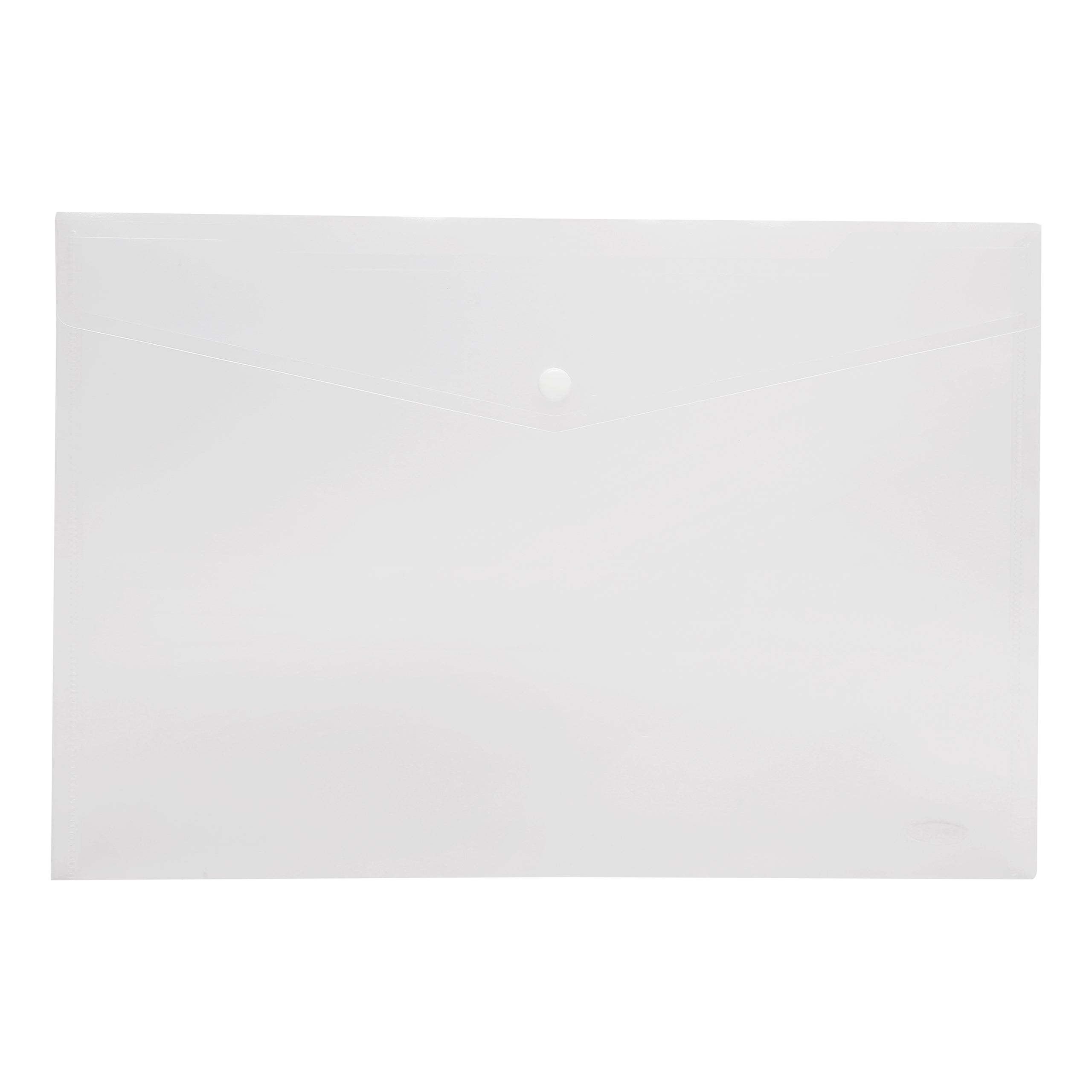 Keny My Clear Bag | Heavy Duty Envelope Button File | FC Size