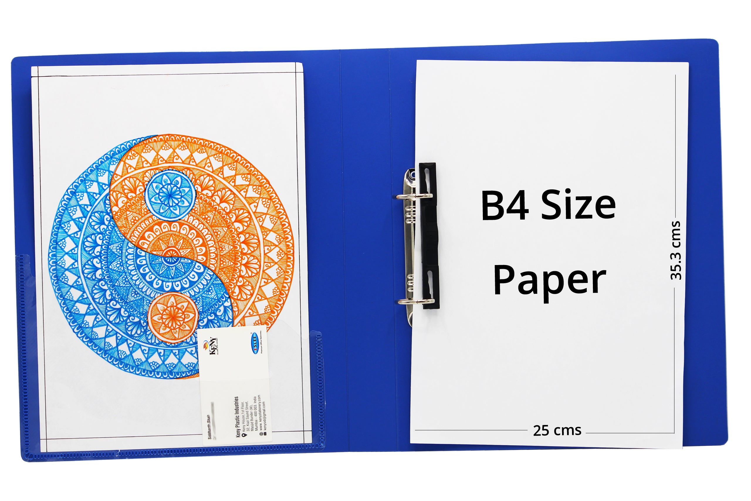 Keny Ring Binder File | 2D 25 mm Clip |  B4 Size