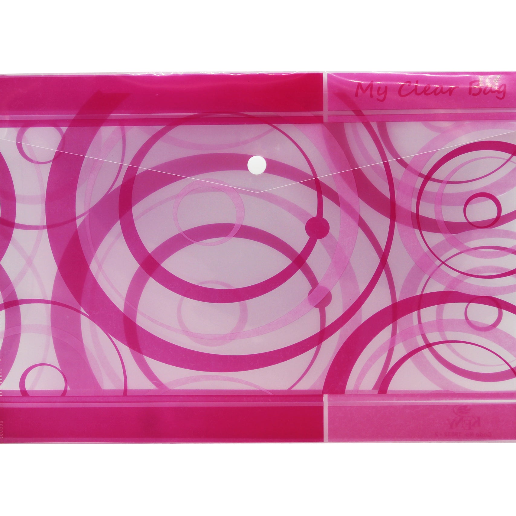 Keny My Clear Bag | Printed Envelope Button File | FC Size