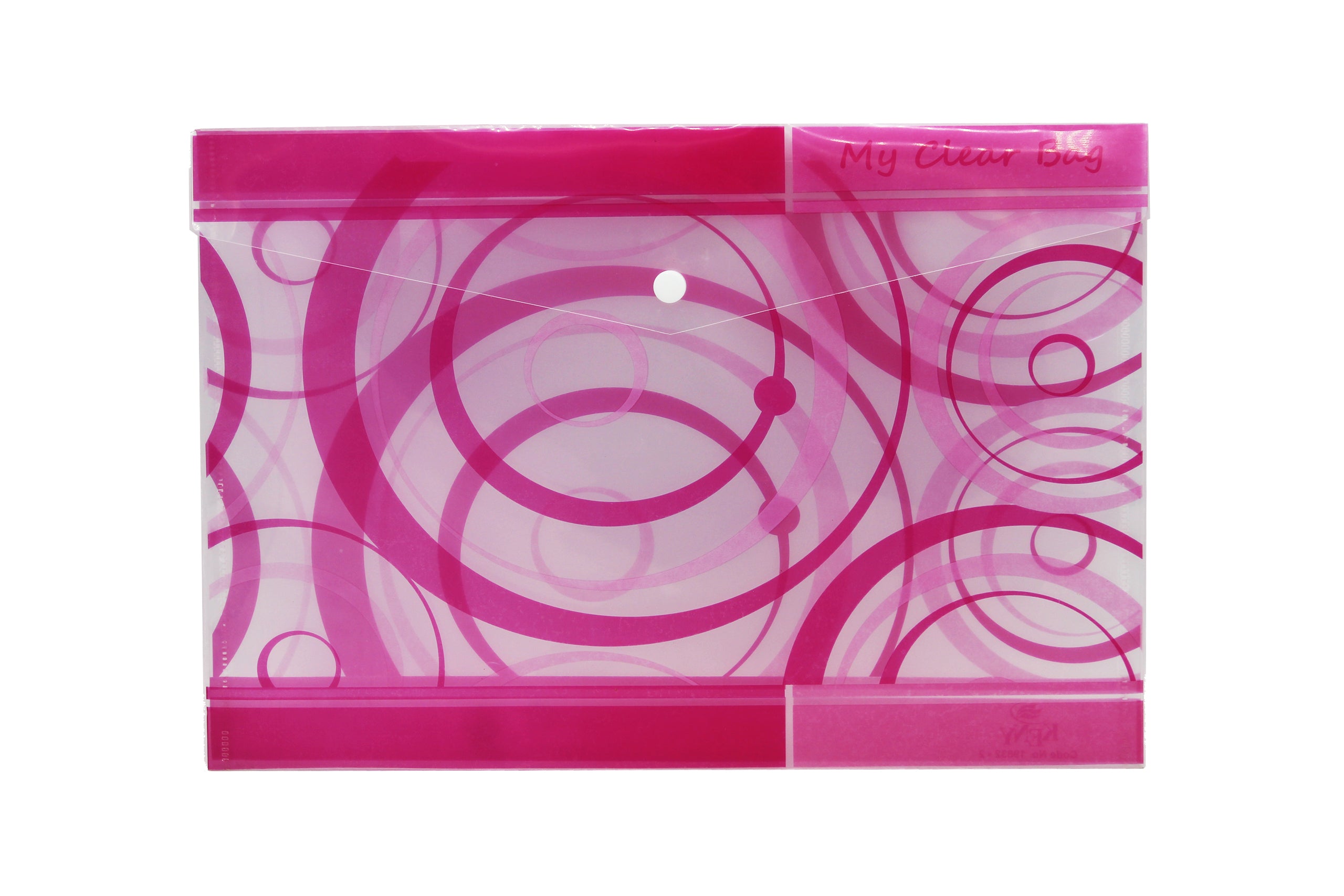 Keny My Clear Bag | Printed Envelope Button File | FC Size