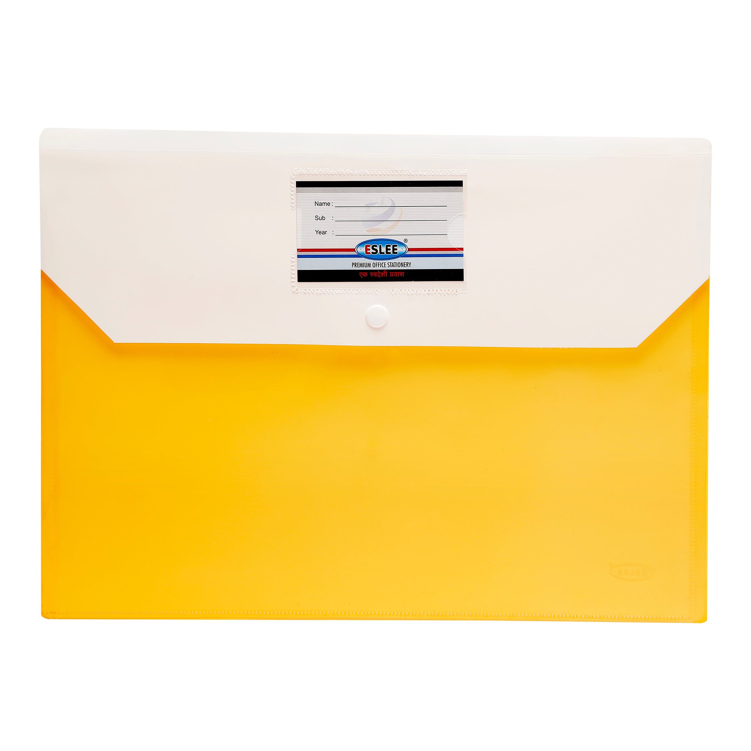 Eslee Envelope File | With Back Pocket & Window | FC Size | Pack of 10