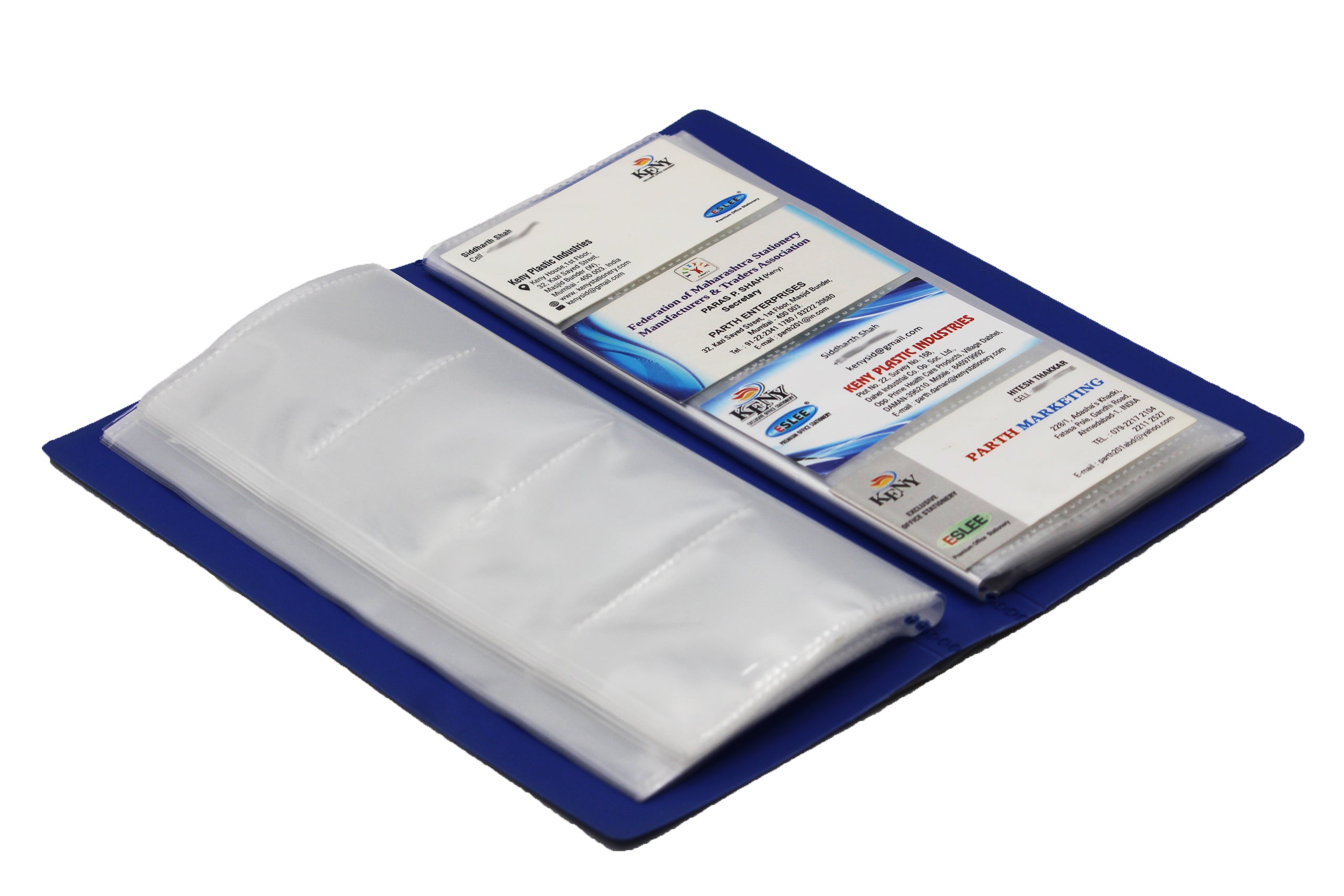 Keny Business Card Folder | 4 Card Slots | 240 x 2 Pockets With Box
