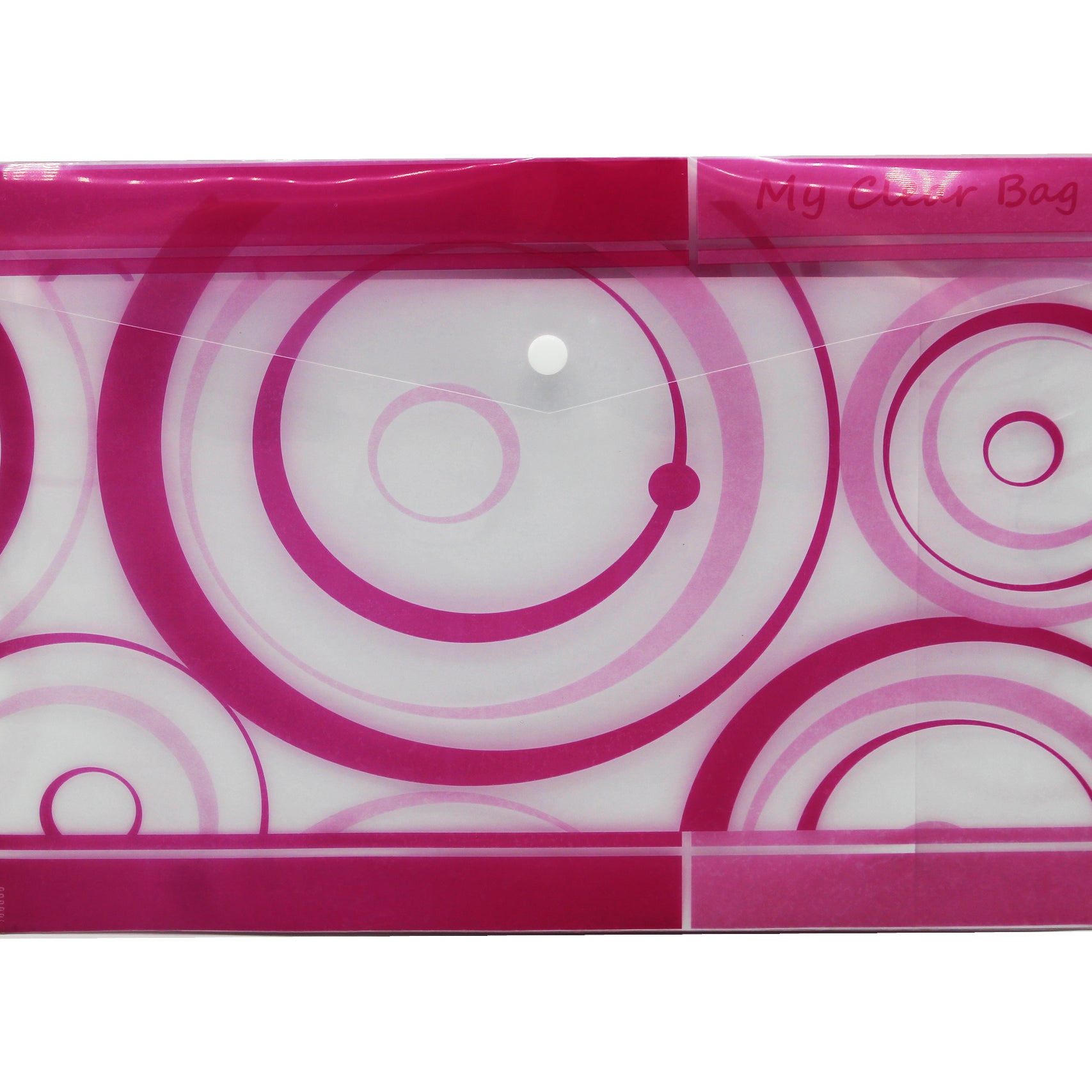 Keny My Clear Bag | Printed Envelope Button File | FC Size