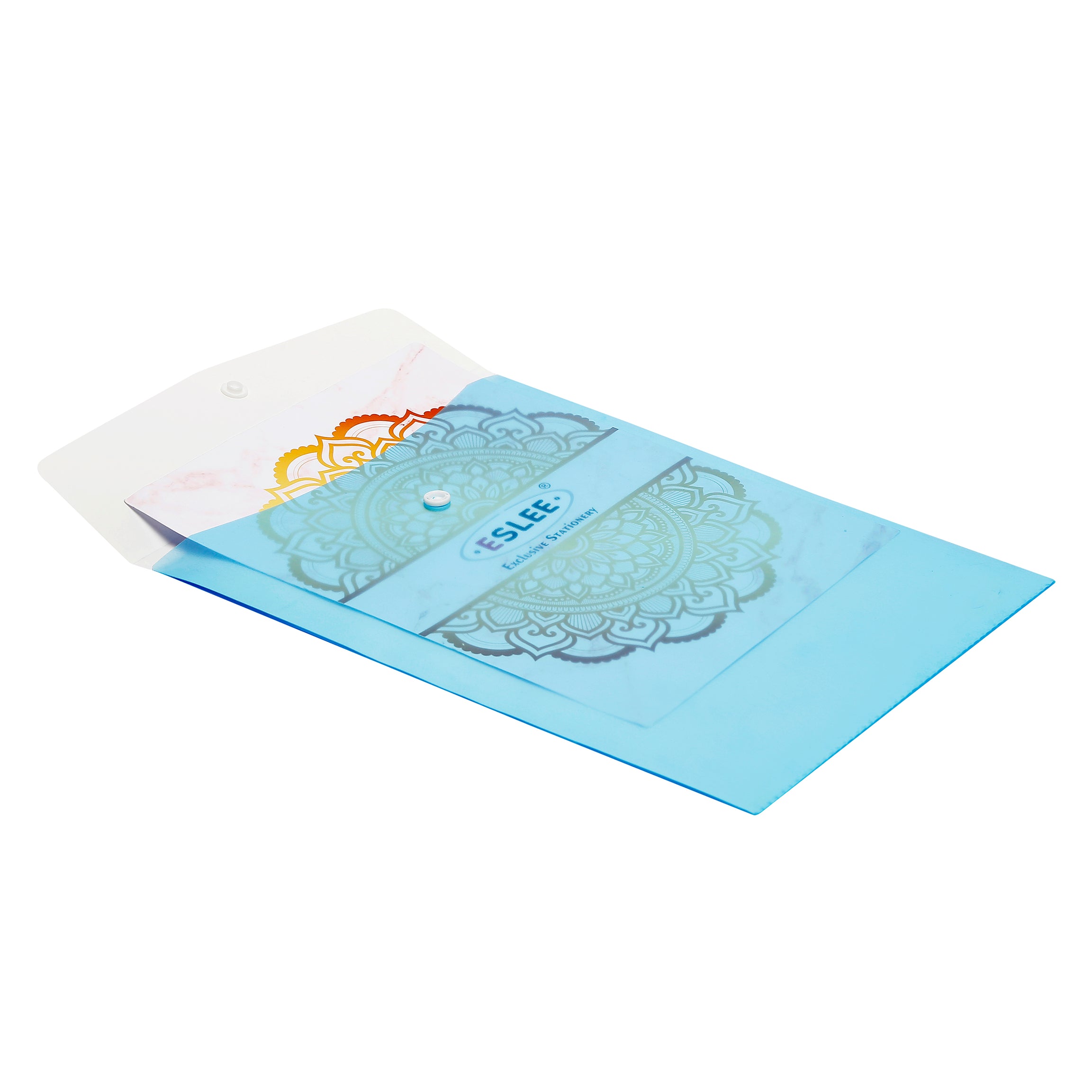 Eslee Vertical Envelope File | With Back Pocket | A4 Size | Pack of 10