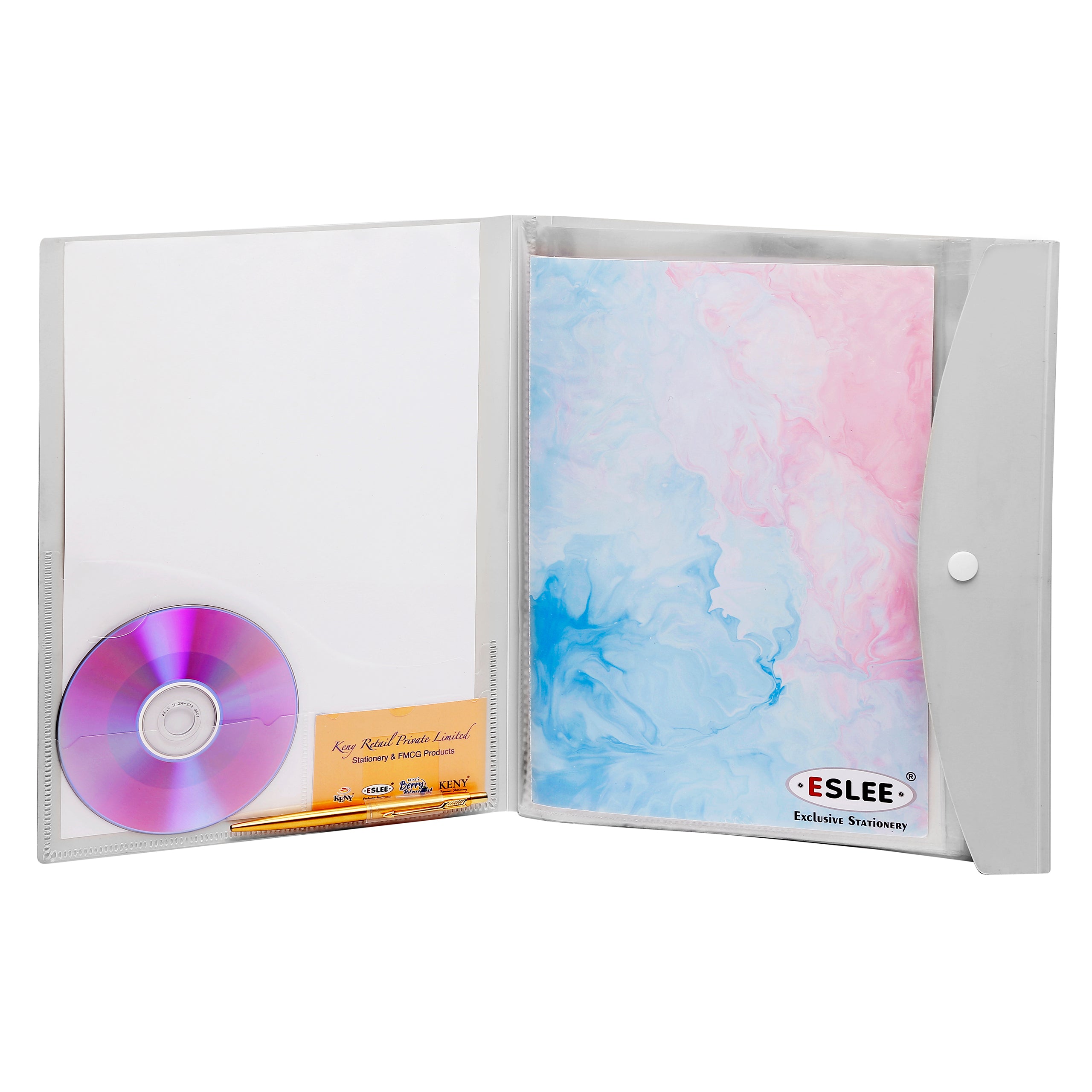 Eslee  Multi-utility Trasparent Display File | 30 Pockets | FC Size