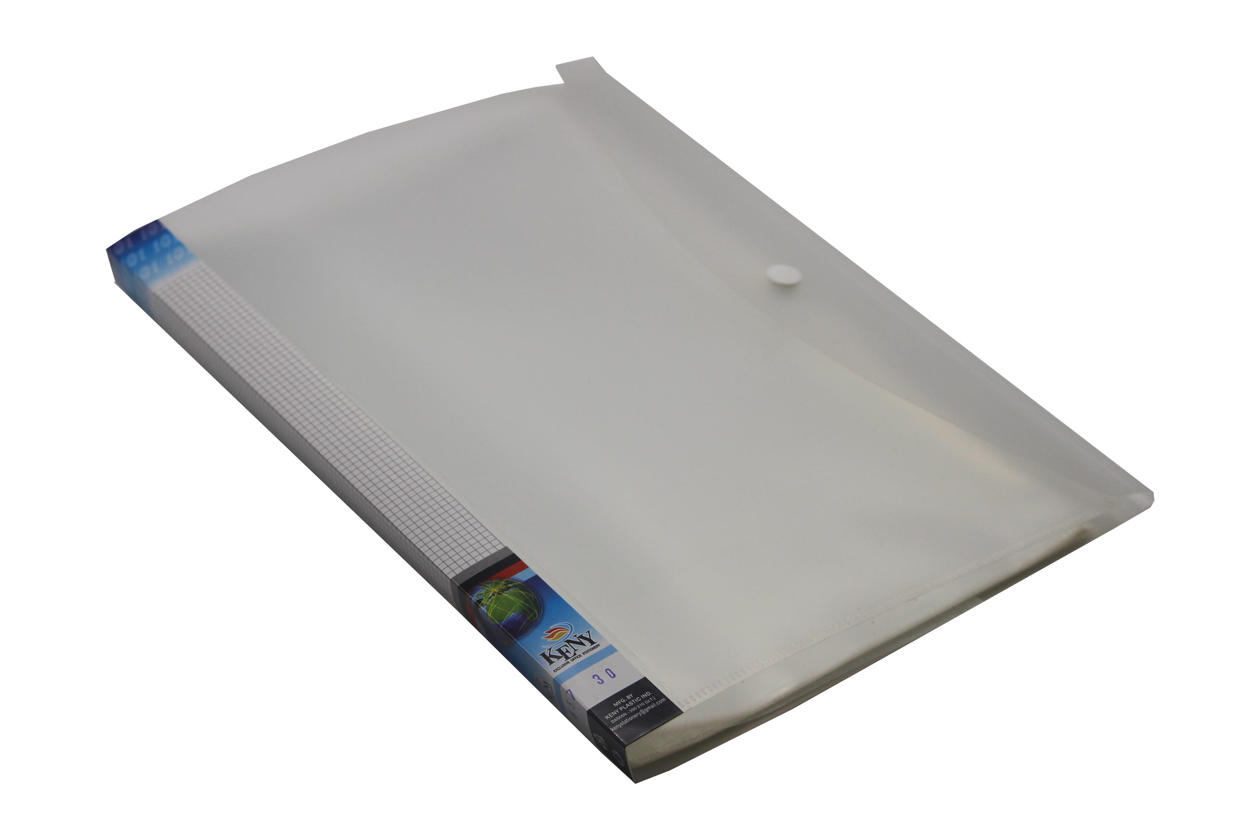 Keny Multi-utility Trasparent Display File |10 Pockets | FC Size