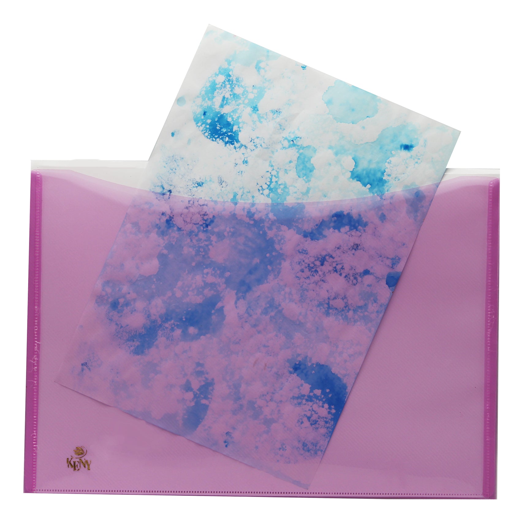 Keny My Clear Bag | Envelope Button File with Back Pocket | FC Size