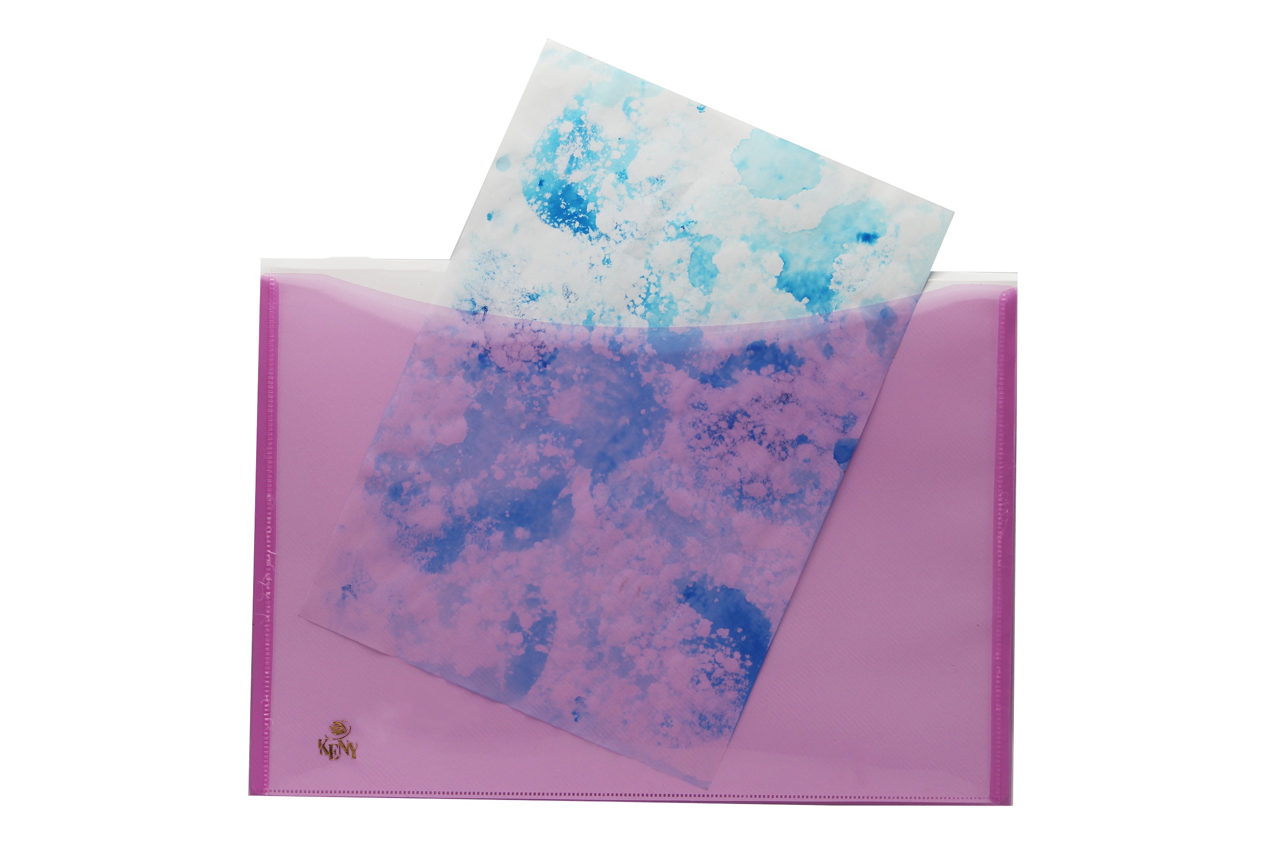 Keny My Clear Bag | Envelope Button File with Back Pocket | FC Size