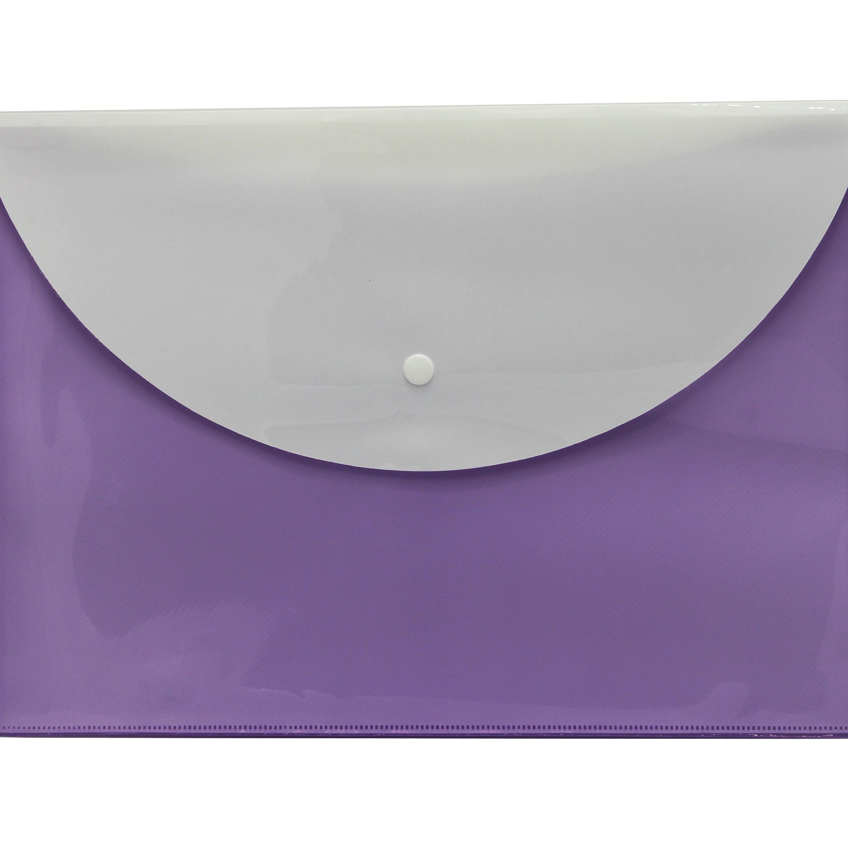 Keny My Clear Bag | Envelope Button File with Back Pocket | FC Size