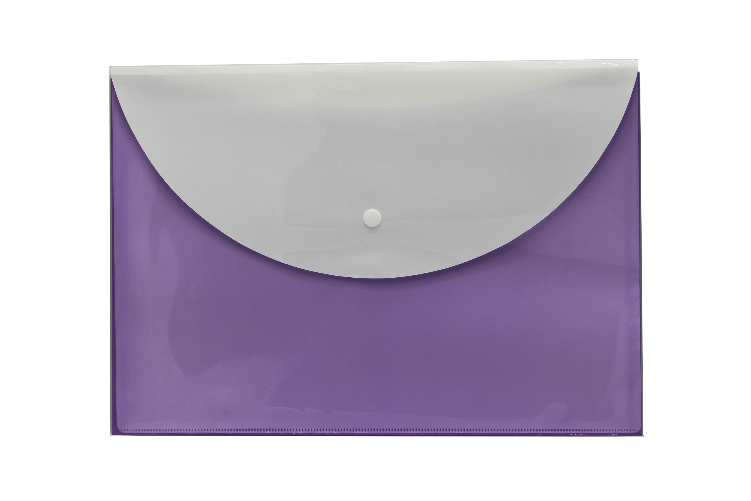 Keny My Clear Bag | Envelope Button File with Back Pocket | FC Size