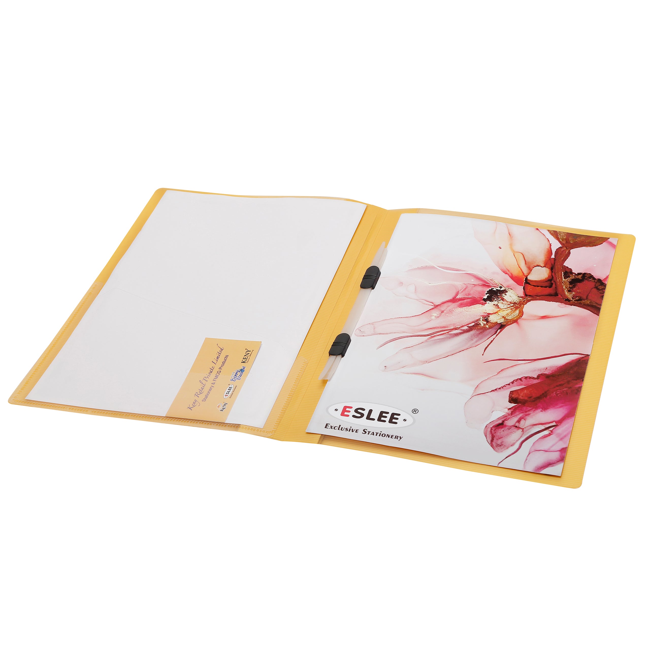 Eslee Straightline Presentation File with Pocket | FC Size | Pack of 10