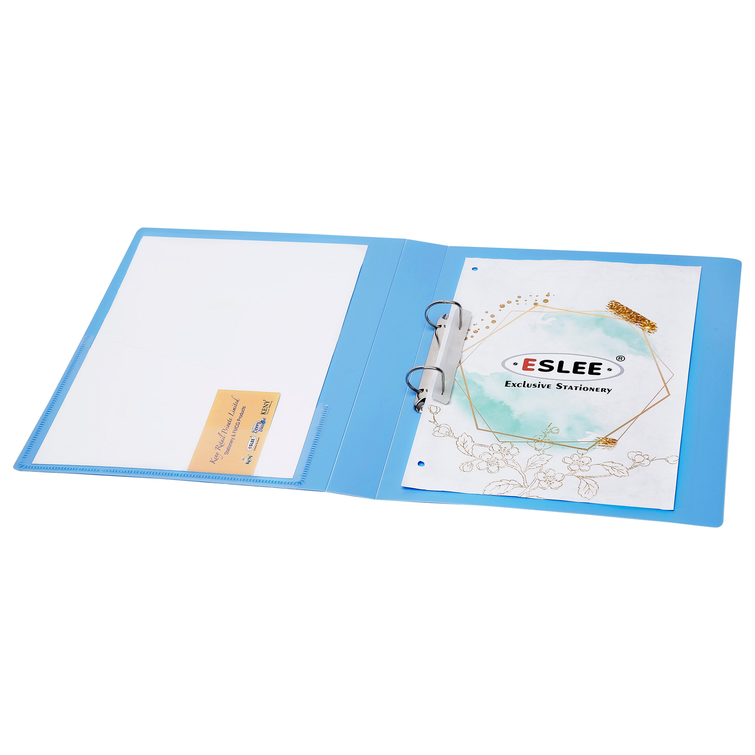Eslee Front View Pocket Ring Binder File | 2 D 25 mm Clip |  FC Size