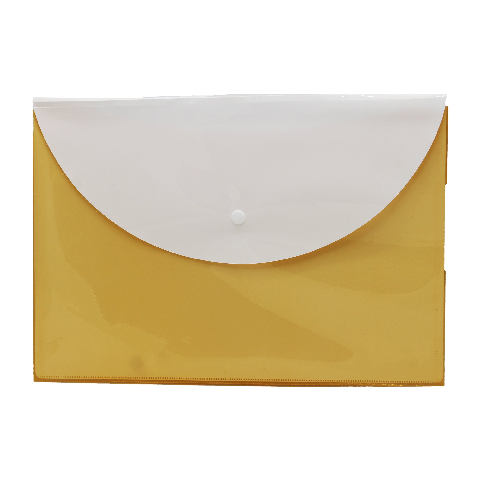 Keny My Clear Bag | Envelope Button File with Back Pocket | FC Size