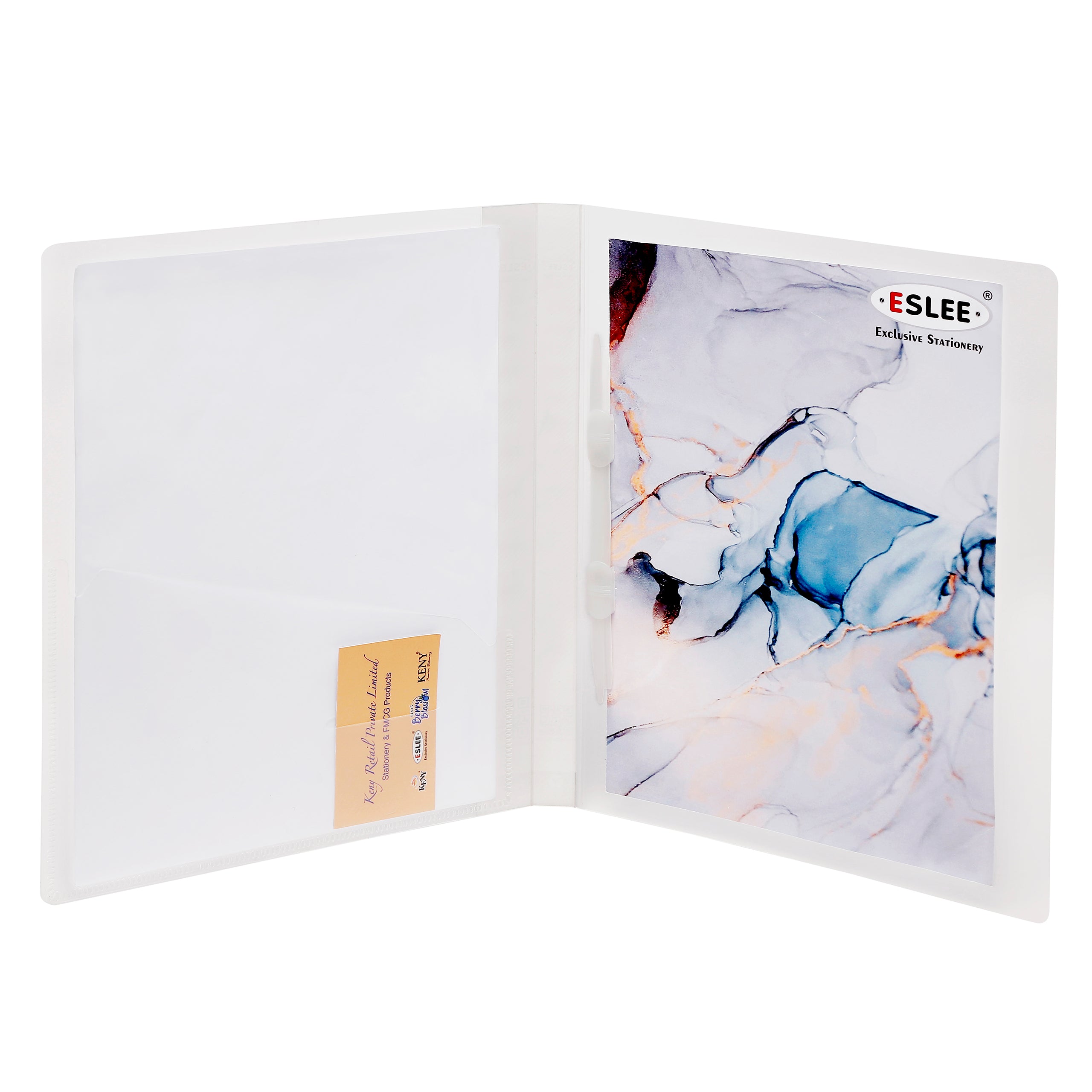 Eslee Crossline Plastic Clip File | FC Size