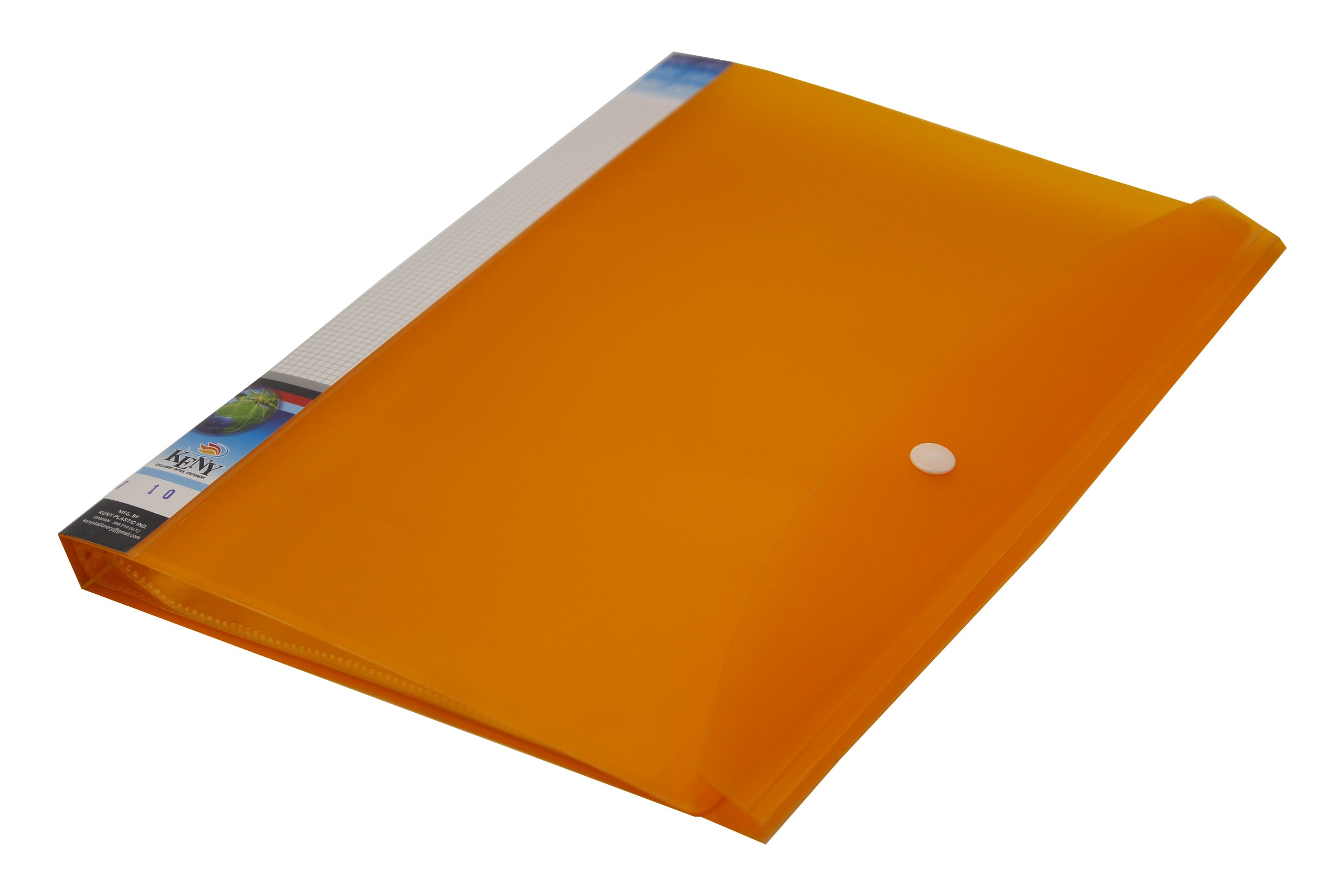 Keny Multi-utility Trasparent Display File |10 Pockets | FC Size