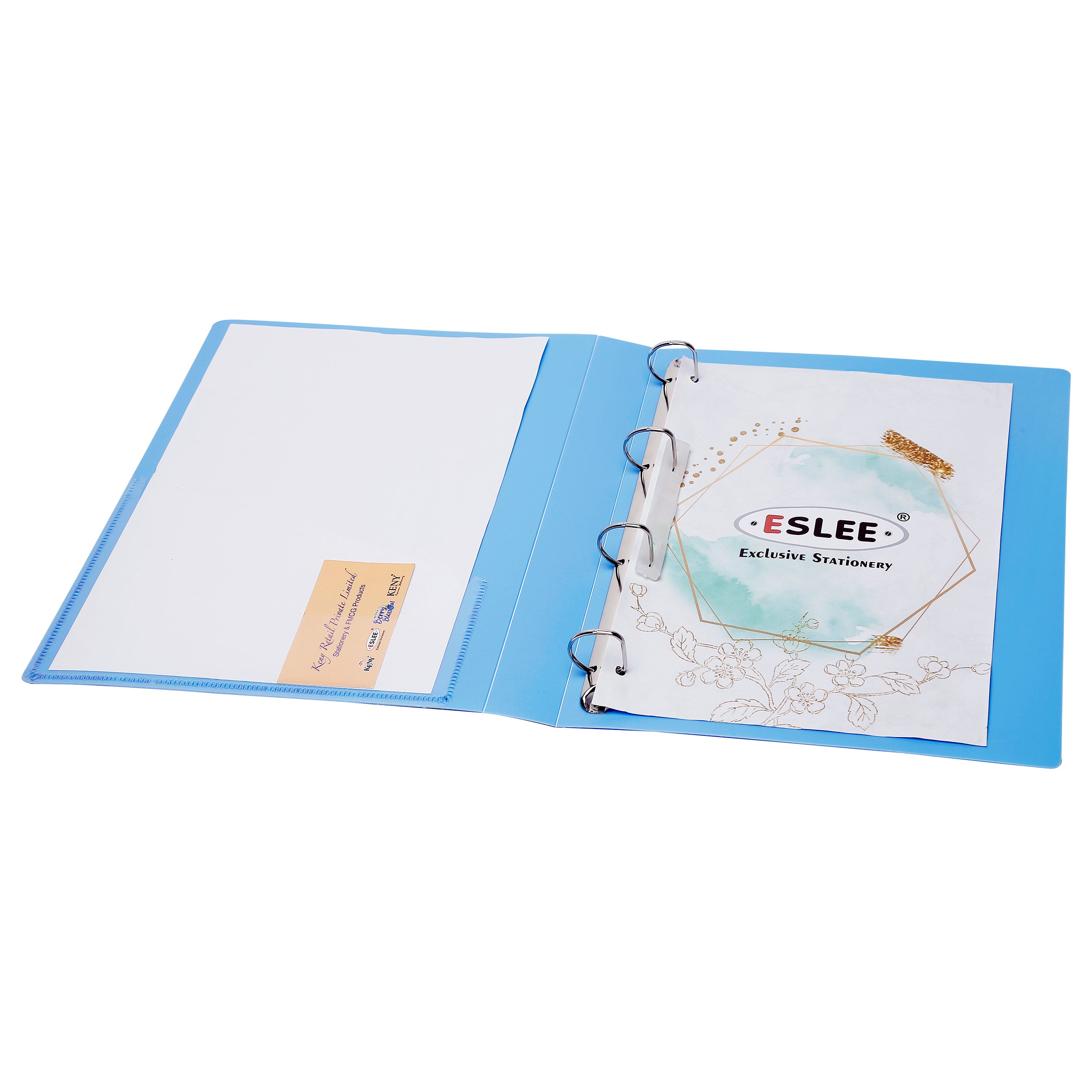 Eslee Front View Pocket Ring Binder File | 4 D 25 mm Clip | A4 Size