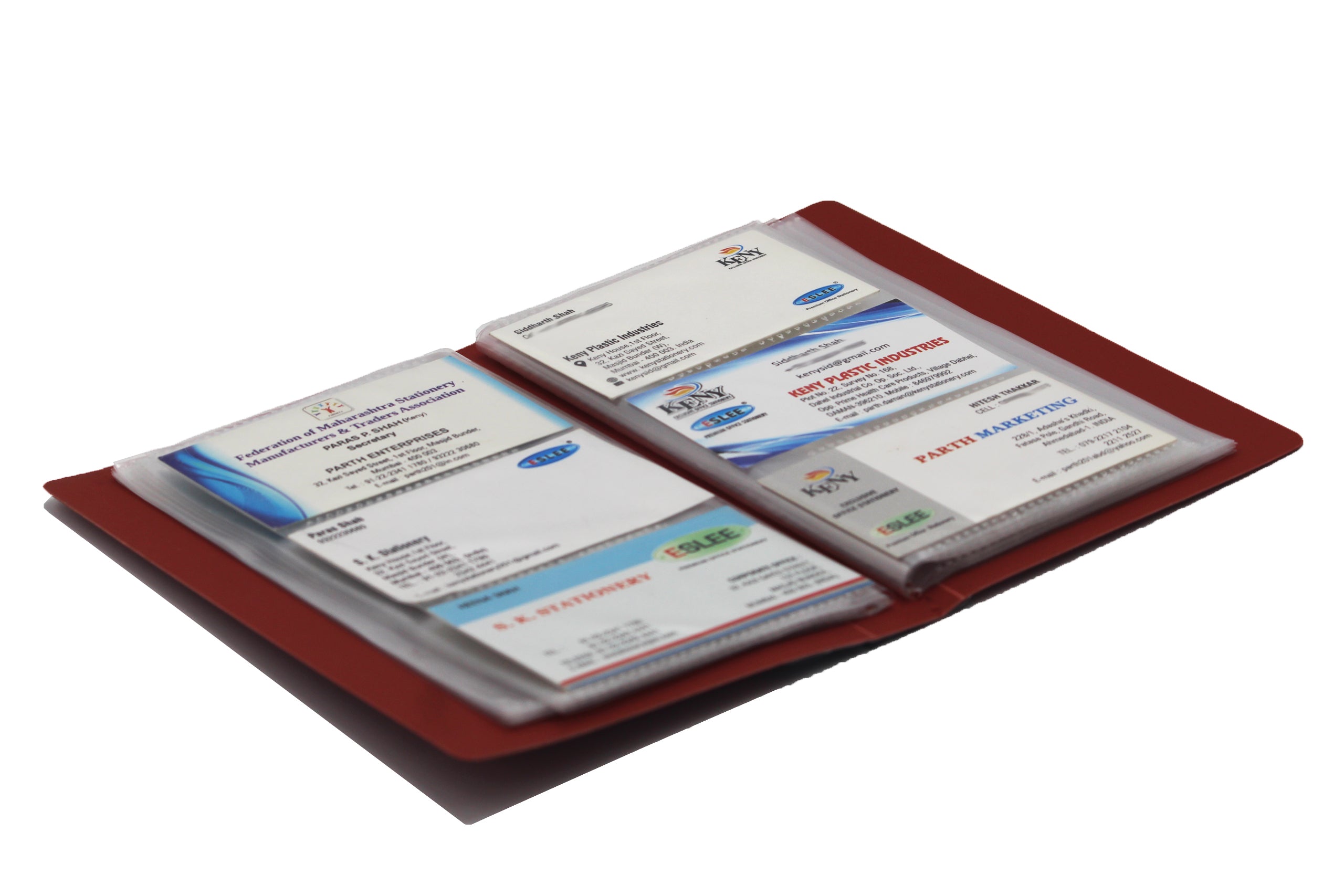 Eslee  Business Card Folder | 3 Card Slots | 120 Pockets