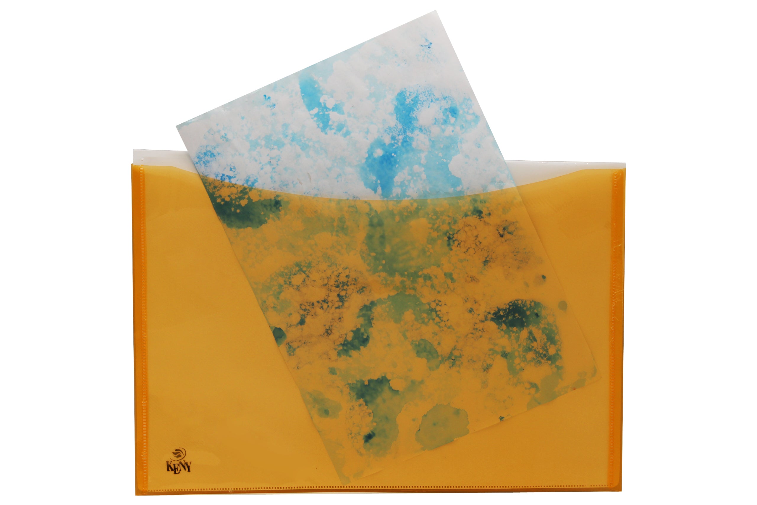 Keny My Clear Bag | Envelope Button File with Back Pocket | FC Size