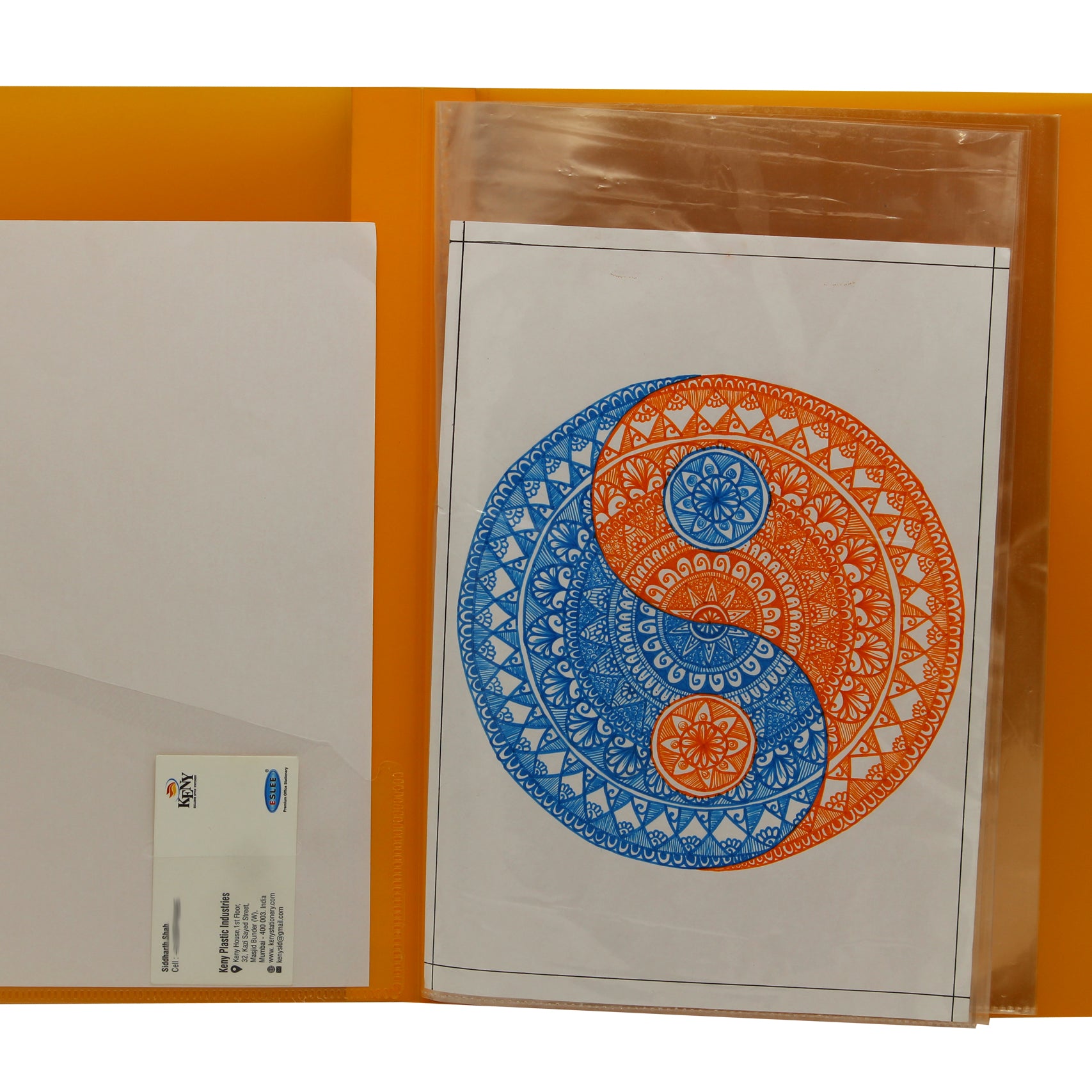 Keny Multi-utility Trasparent Display File |10 Pockets | FC Size