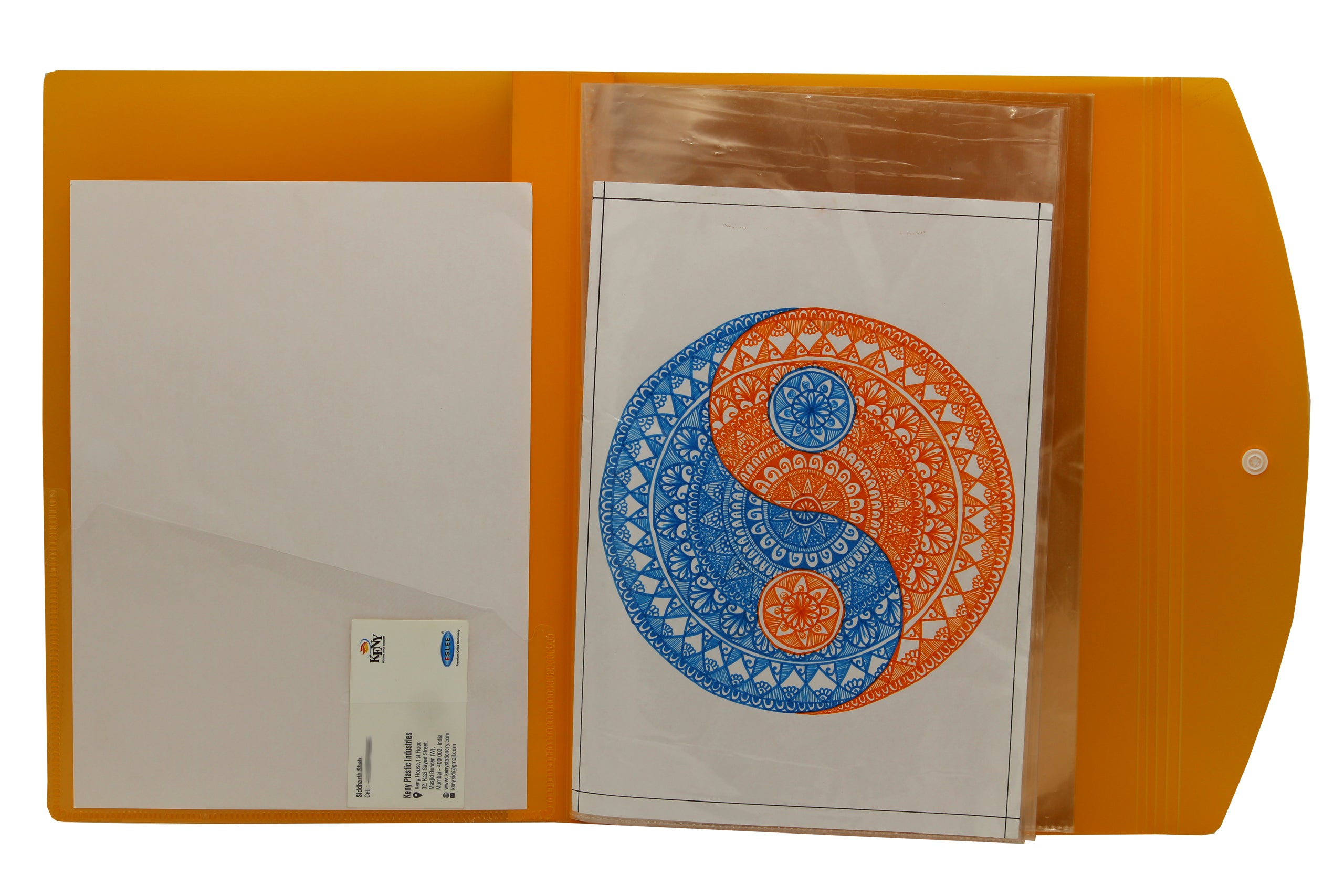 Keny Multi-utility Trasparent Display File |40 Pockets | FC Size