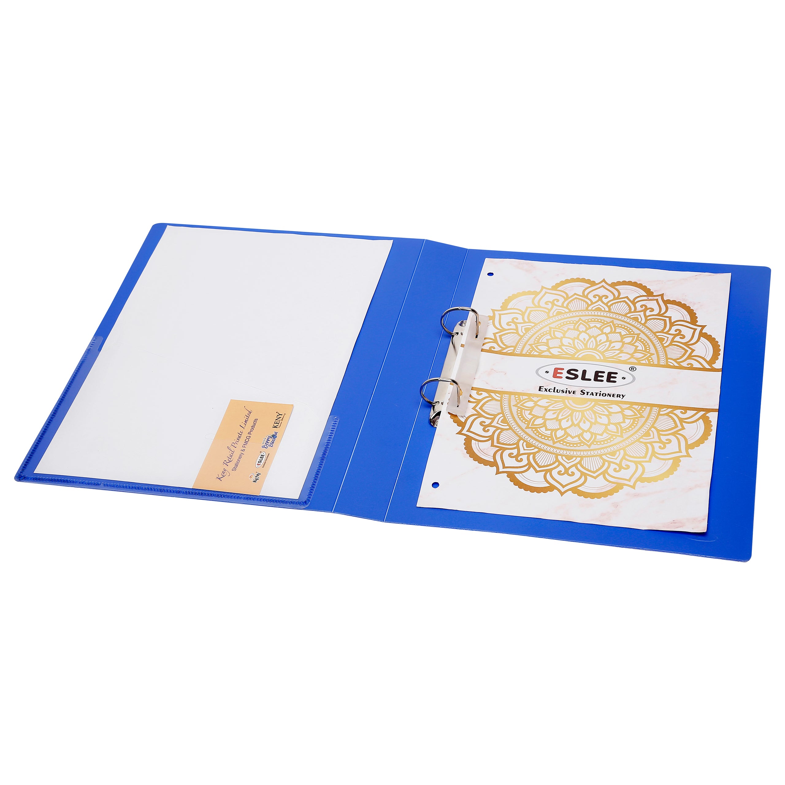 Eslee Front View Pocket Ring Binder File | 2 D 25 mm Clip |  FC Size