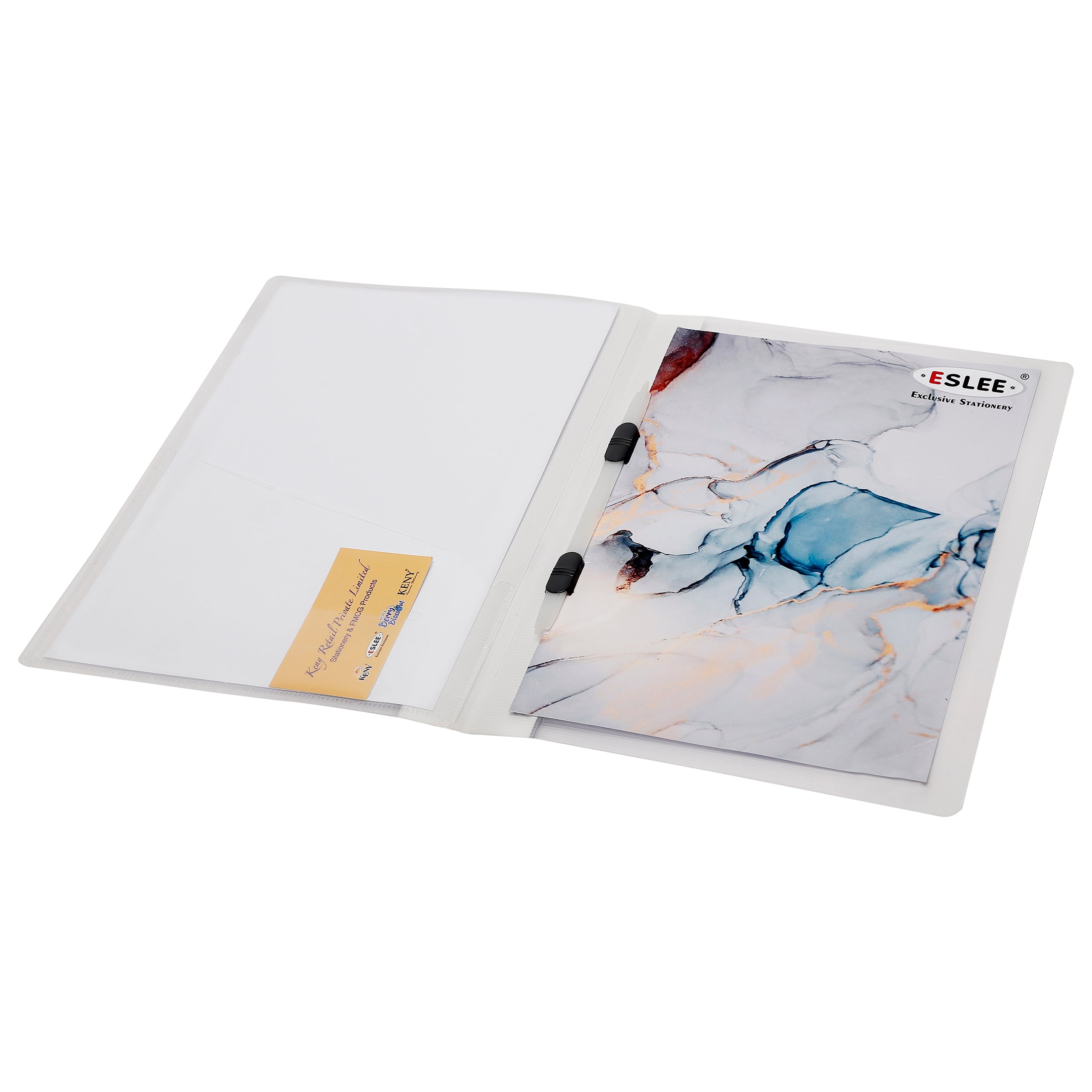 Eslee Straightline Presentation File with Pocket | A4 Size | Pack of 10