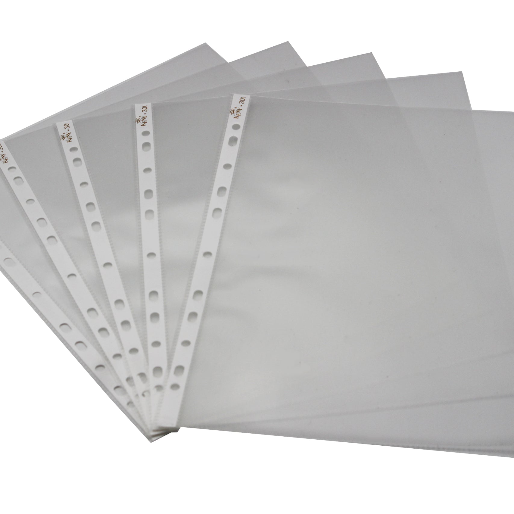 Keny Sheet Protector | Transparent 11 Hole Folder | 80 Microns | A3 Size | Pack of 50