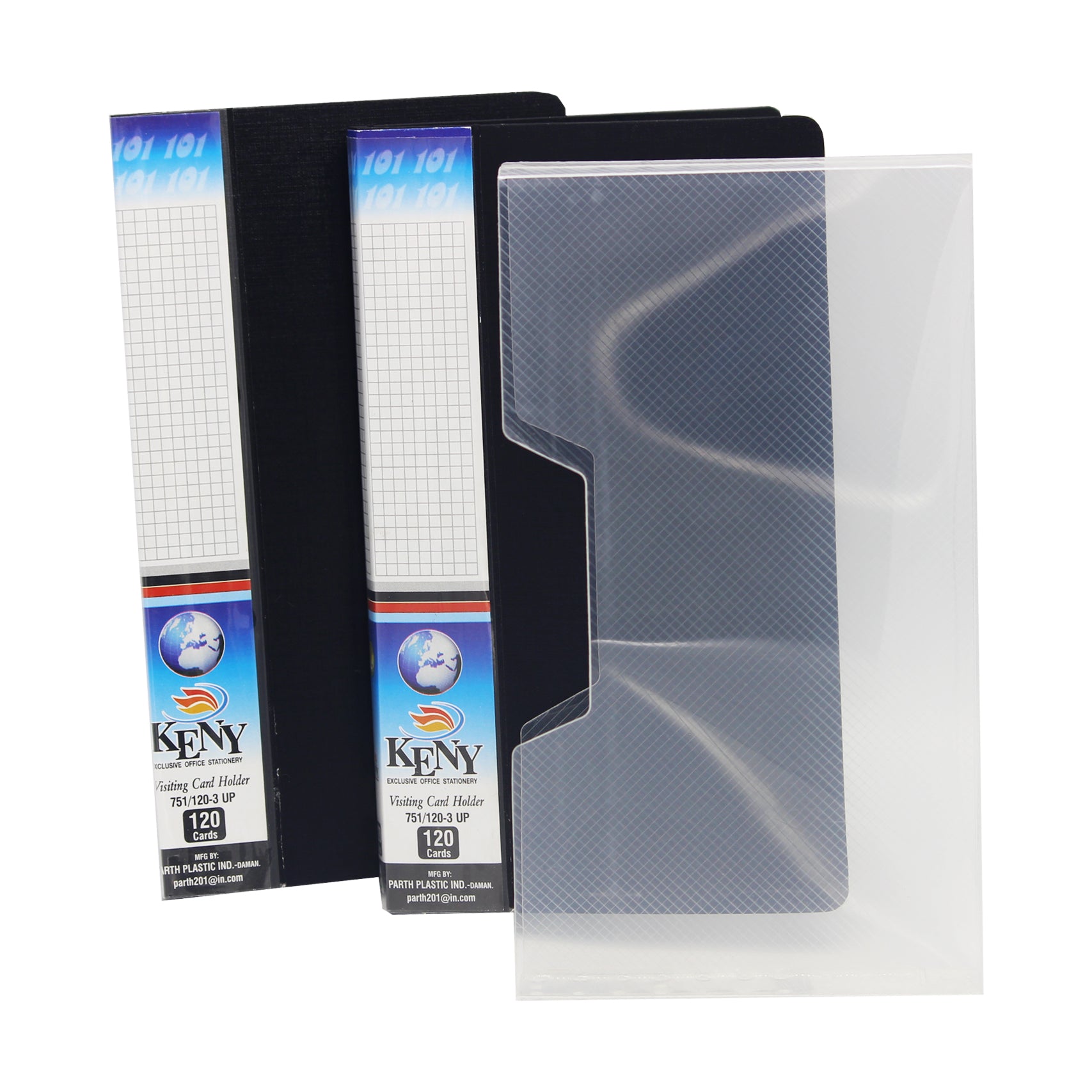 Keny Business Card Folder | 4 Card Slots | 240 x 2 Pockets With Box