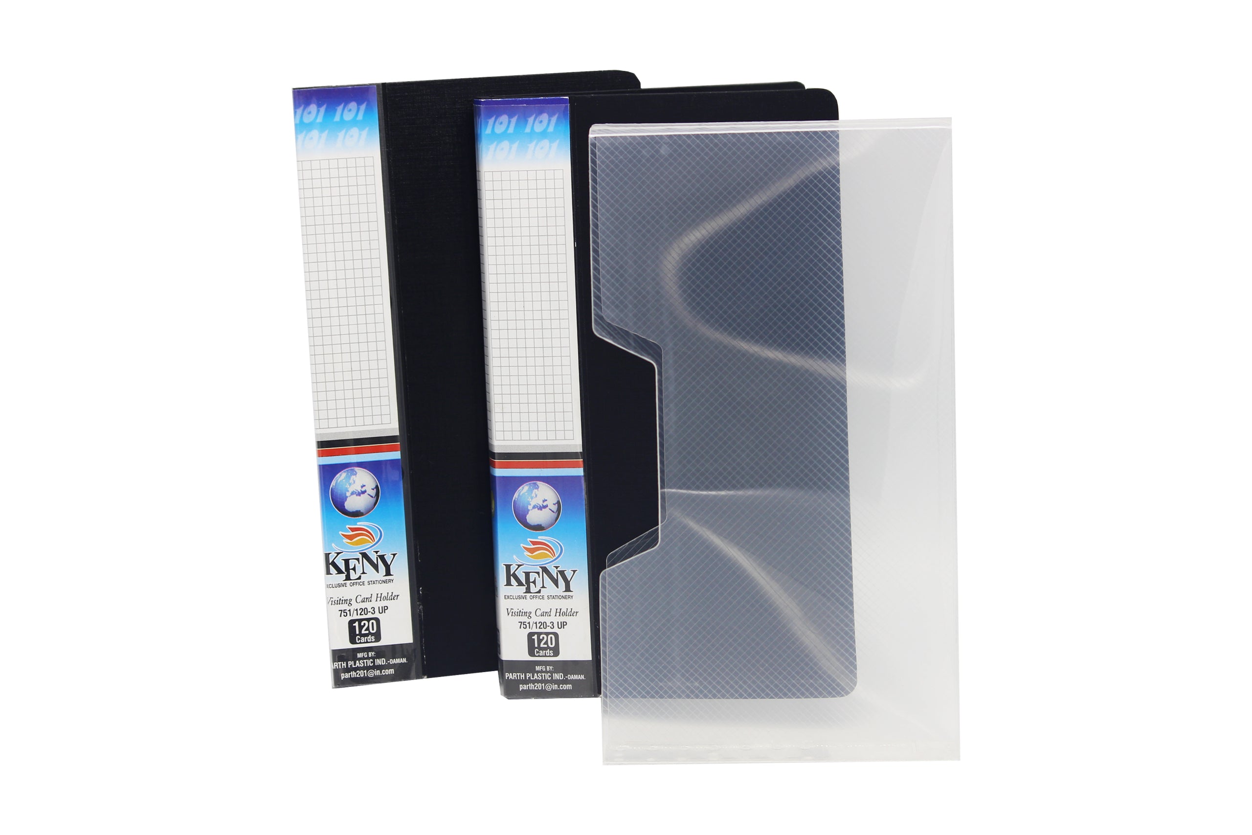 Keny Business Card Folder | 4 Card Slots | 240 x 2 Pockets With Box