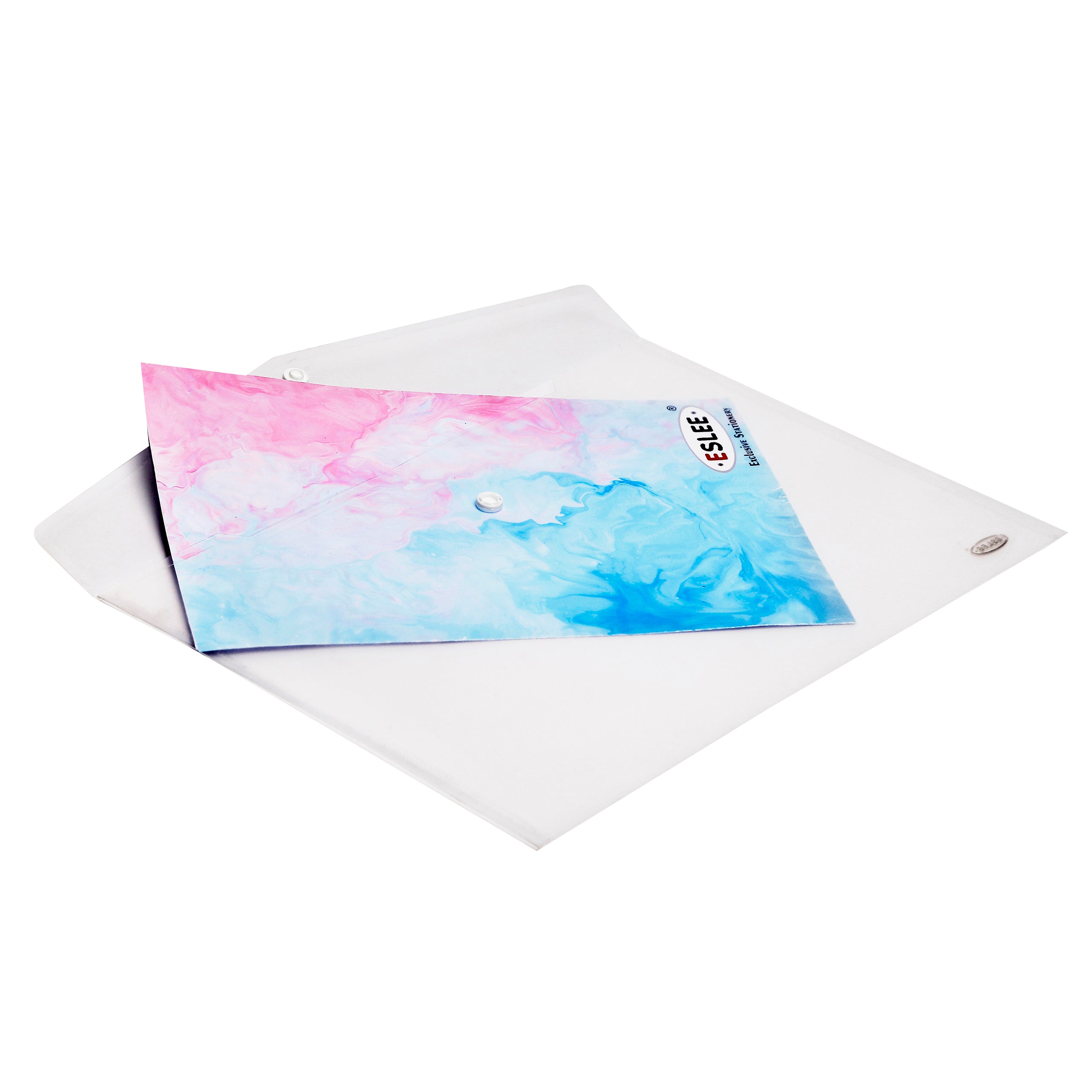 Keny My Clear Bag | Heavy Duty Envelope Button File | FC Size