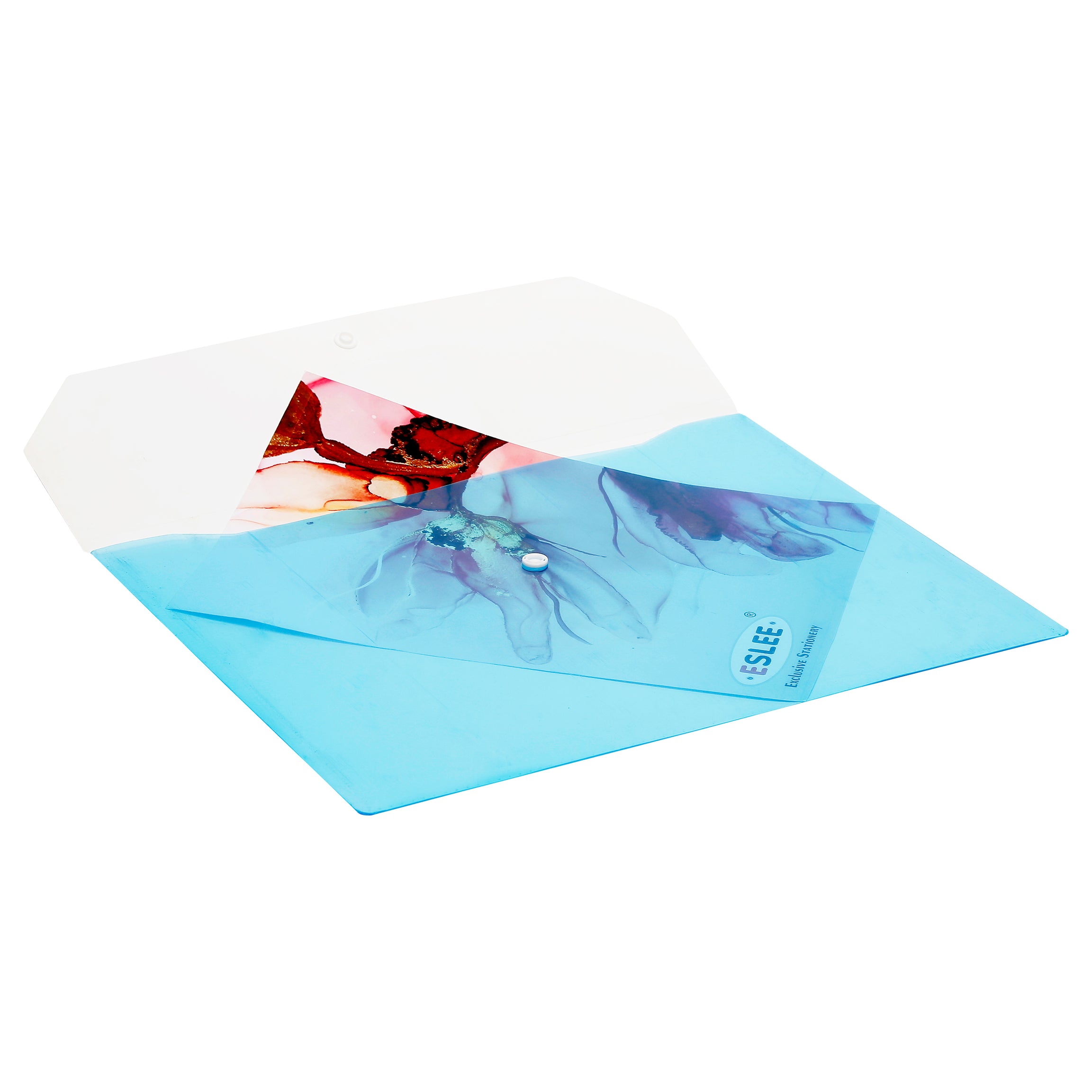 Eslee Envelope File | With Back Pocket & Window | FC Size | Pack of 10