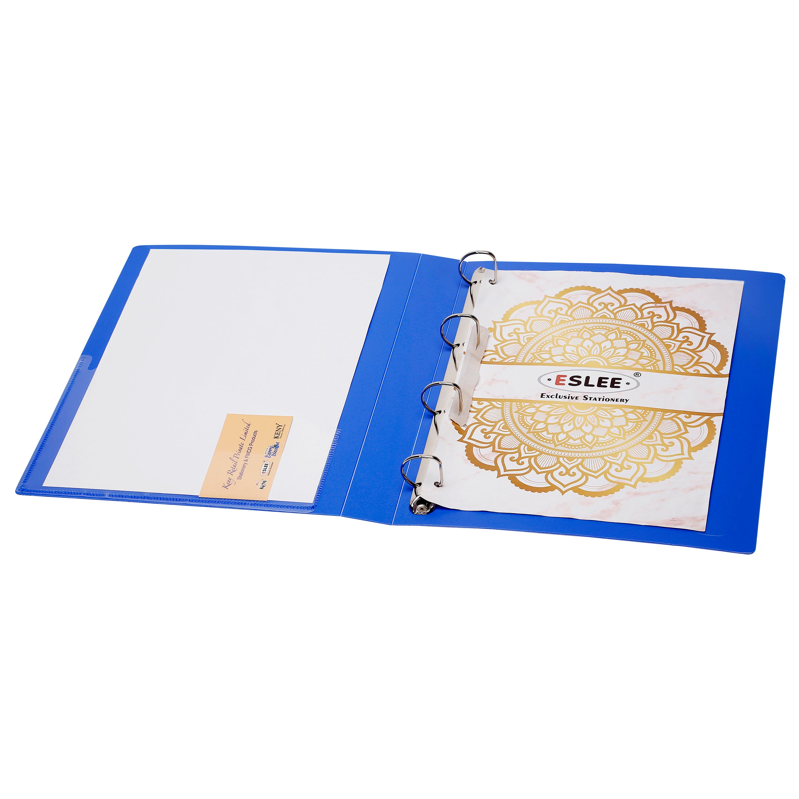 Eslee Front View Pocket Ring Binder File | 4 D 25 mm Clip | A4 Size