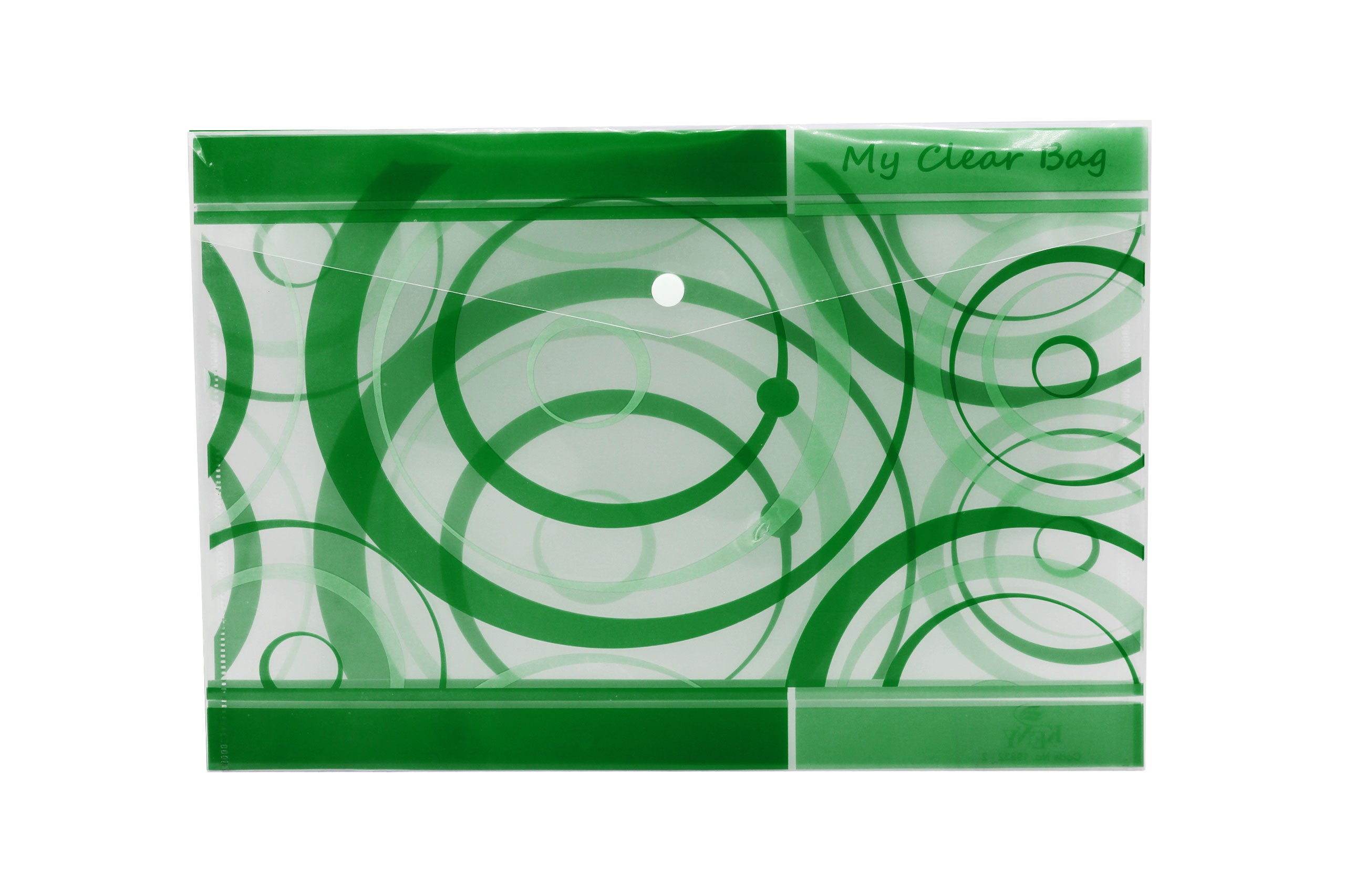 Keny My Clear Bag | Printed Envelope Button File | FC Size