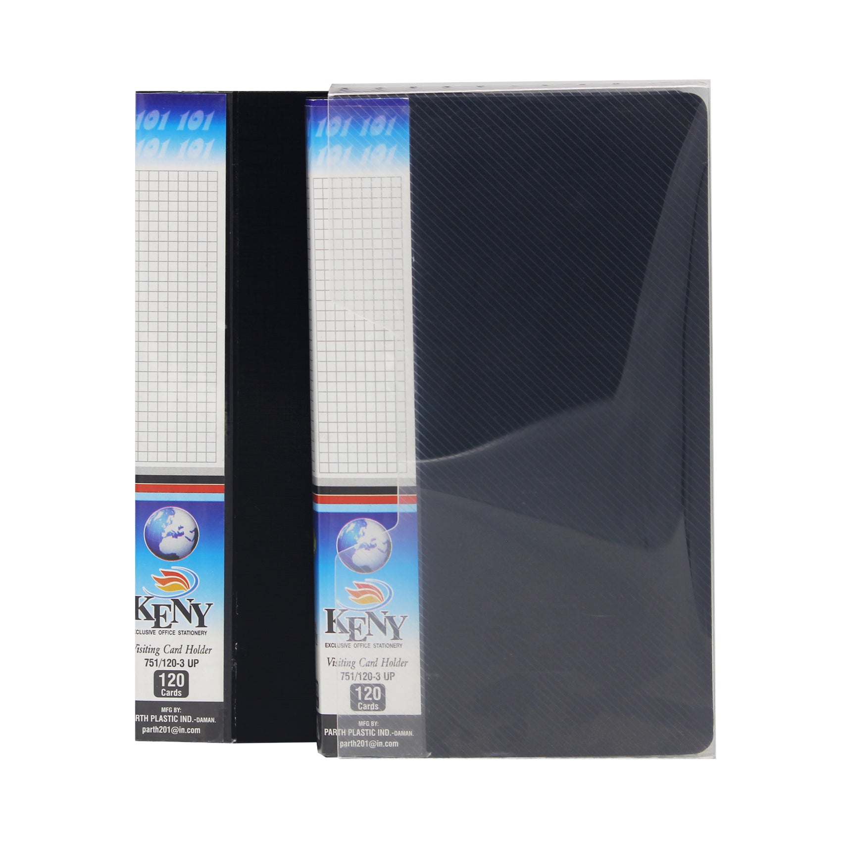 Keny Business Card Folder | 4 Card Slots | 240 x 2 Pockets With Box