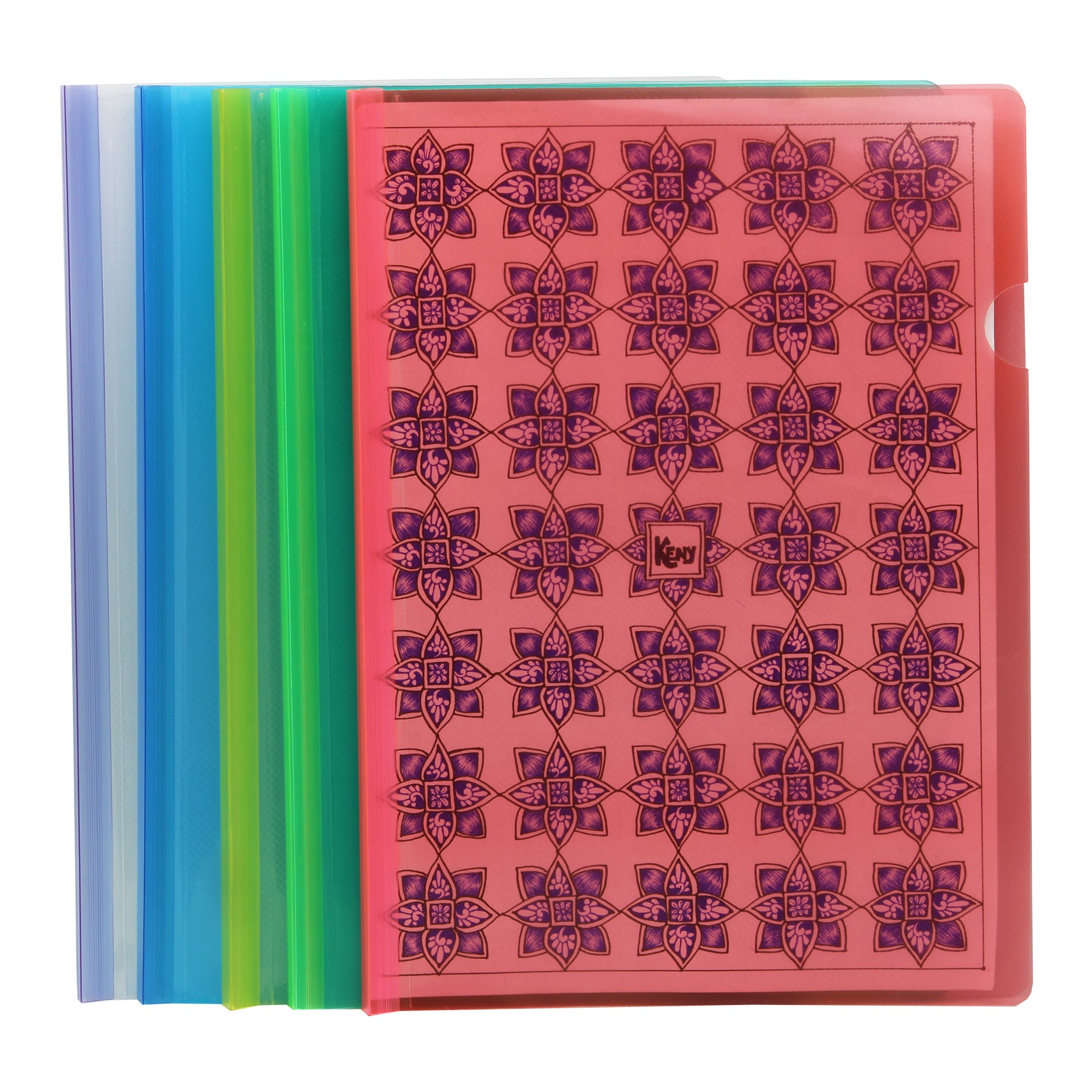 Keny Multi-Colour Crossline Strip File | Report File | A4 Size | Pack of 12