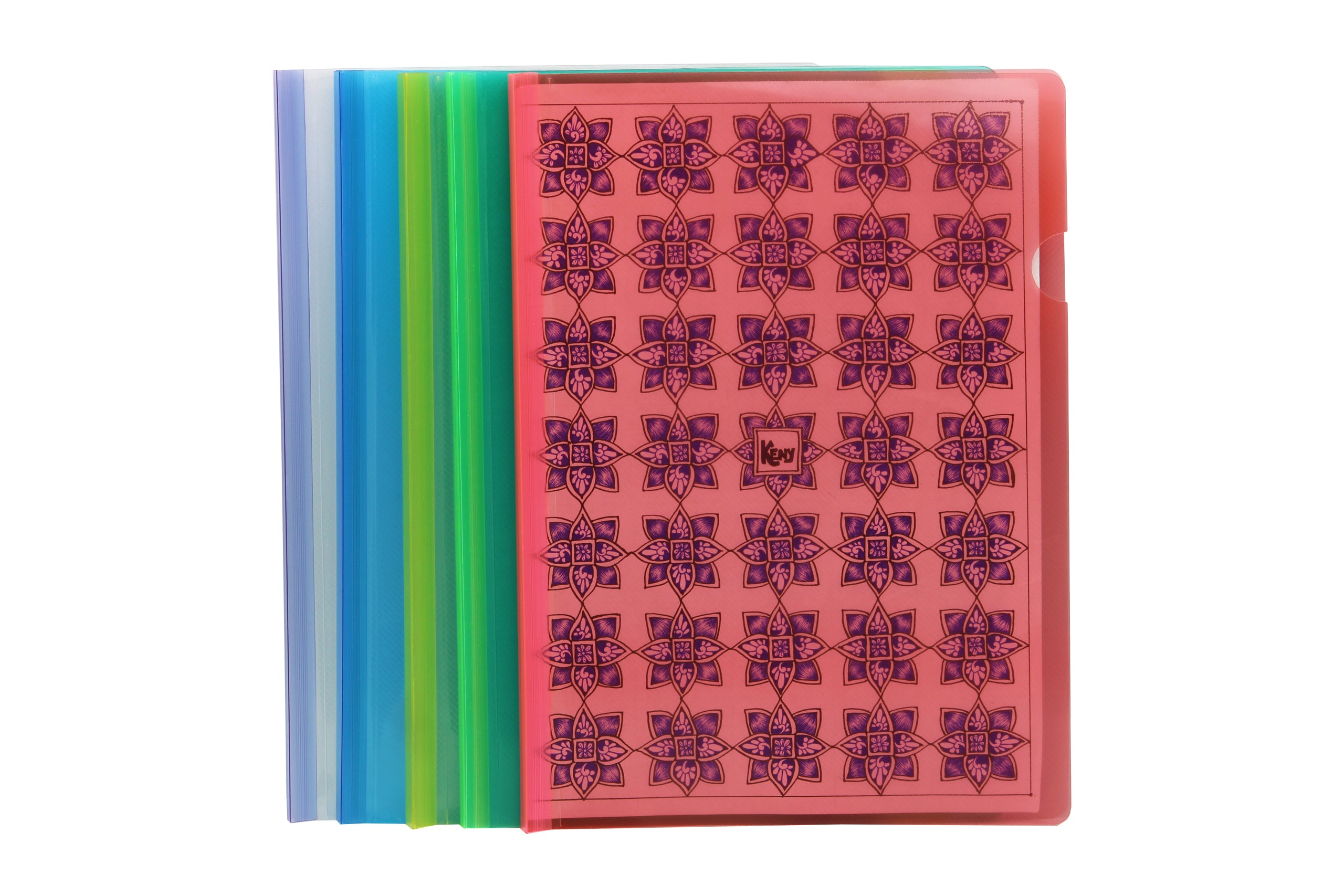 Keny Multi-Colour Crossline Strip File | Report File | A4 Size | Pack of 12