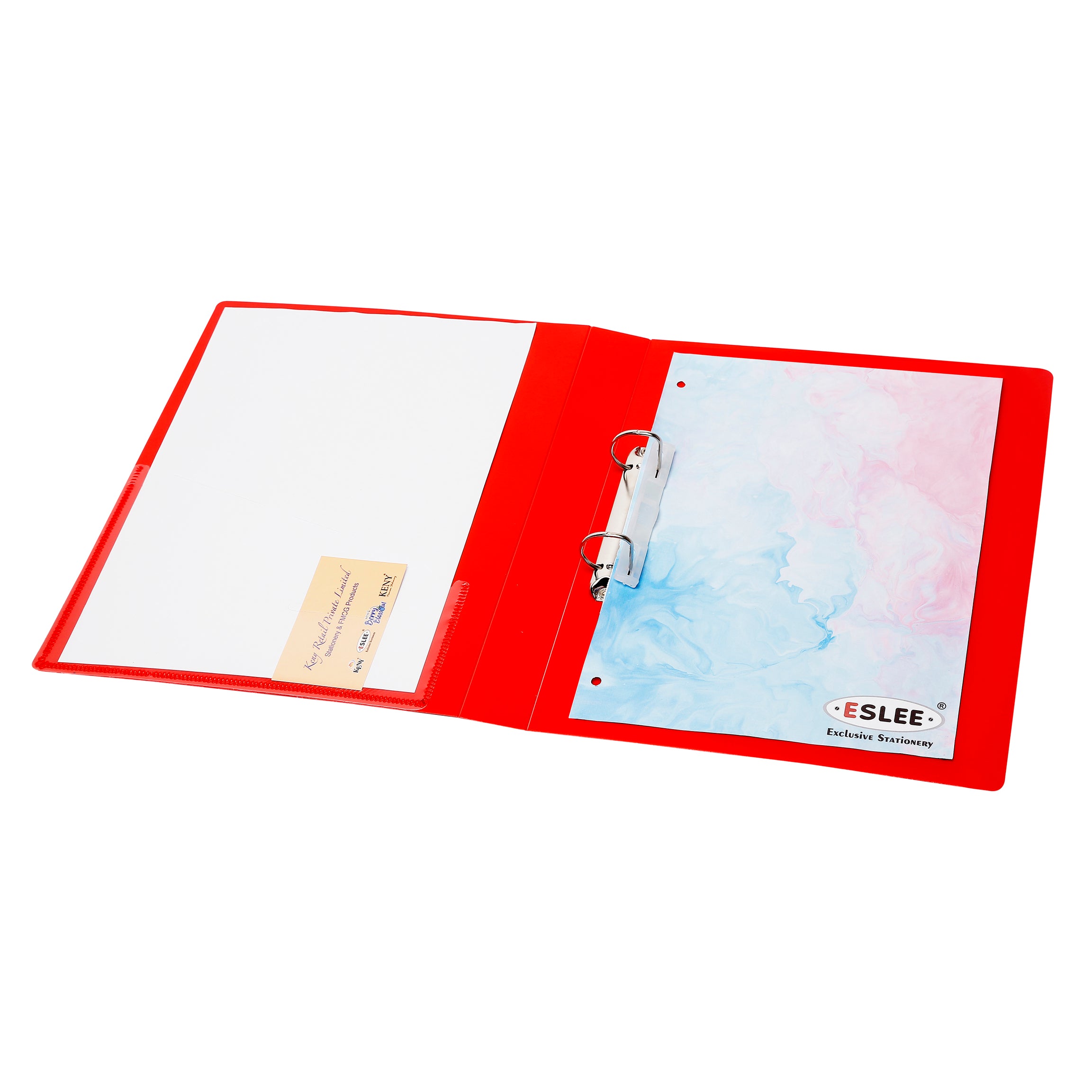 Eslee Front View Pocket Ring Binder File | 2 D 25 mm Clip |  FC Size