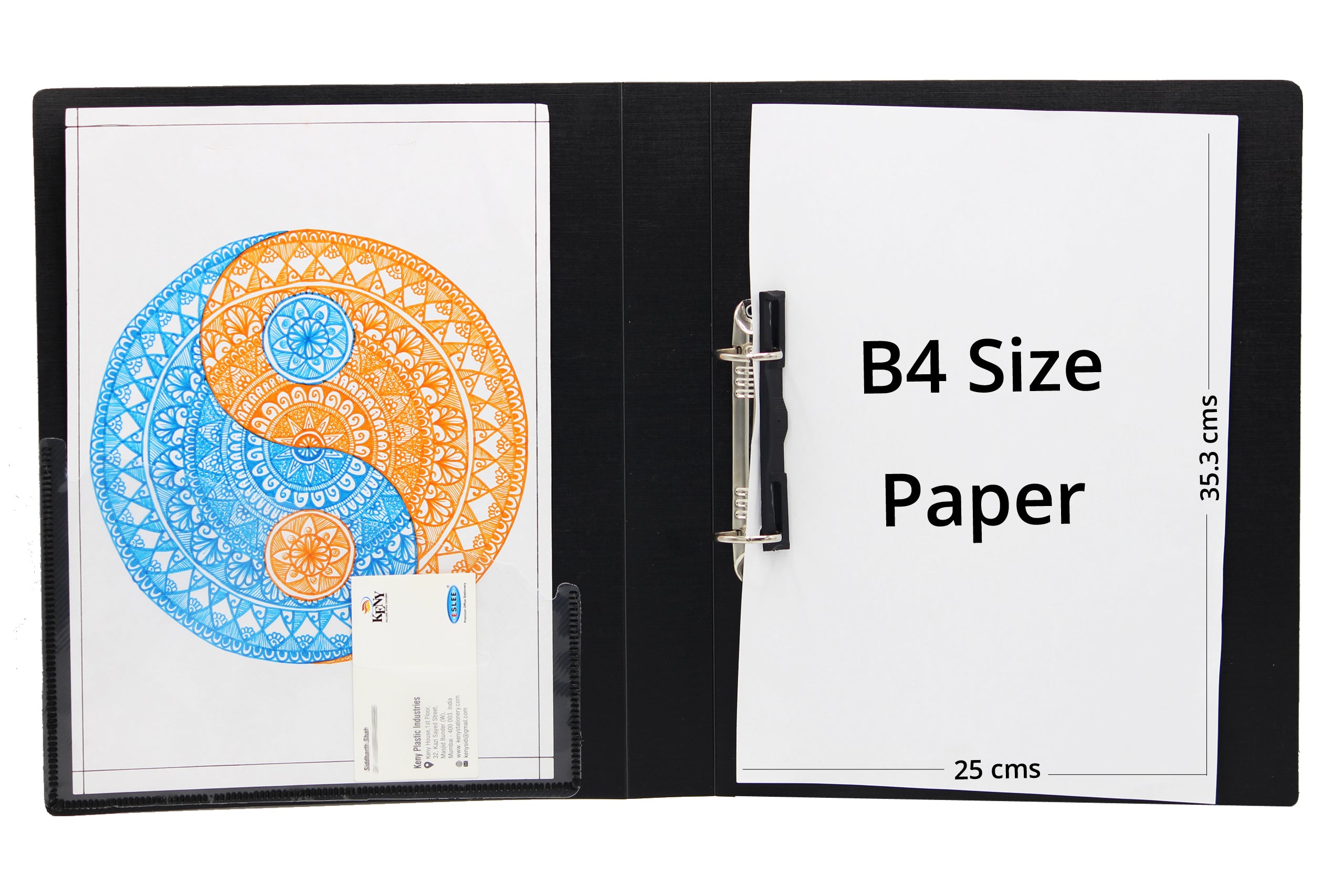 Keny Ring Binder File | 2D 25 mm Clip |  B4 Size