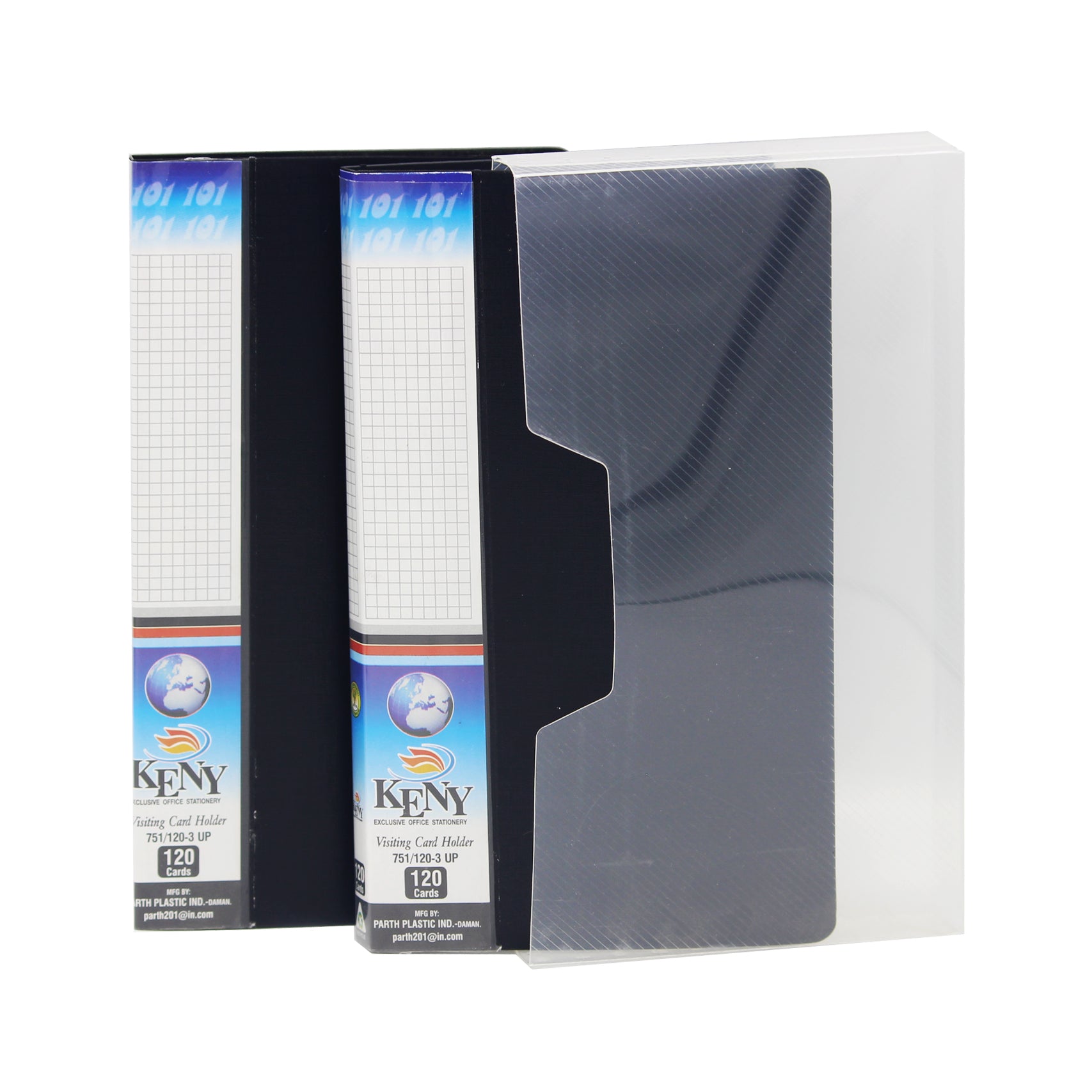 Keny Business Card Folder | 4 Card Slots | 240 x 2 Pockets With Box