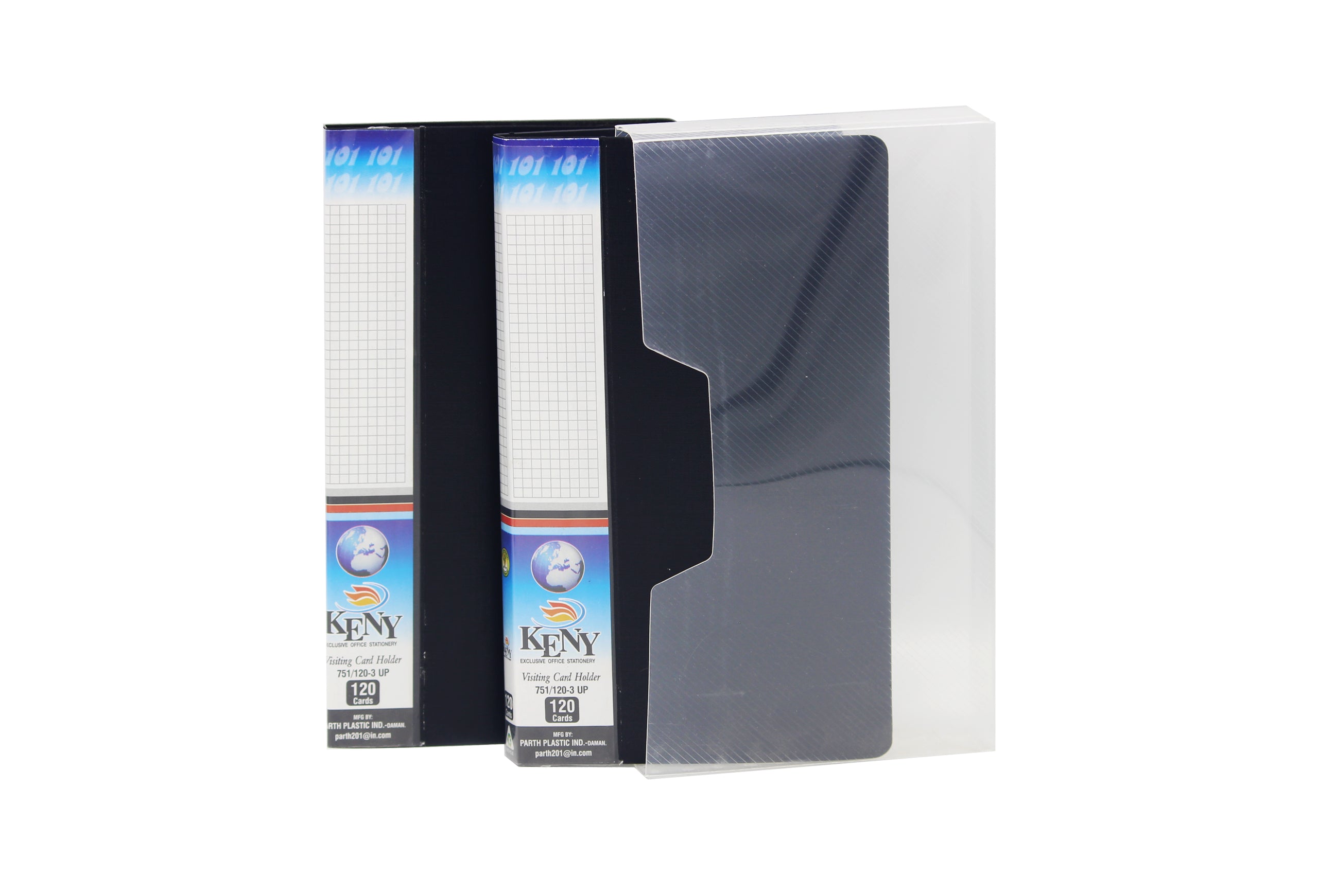 Keny Business Card Folder | 4 Card Slots | 240 x 2 Pockets With Box