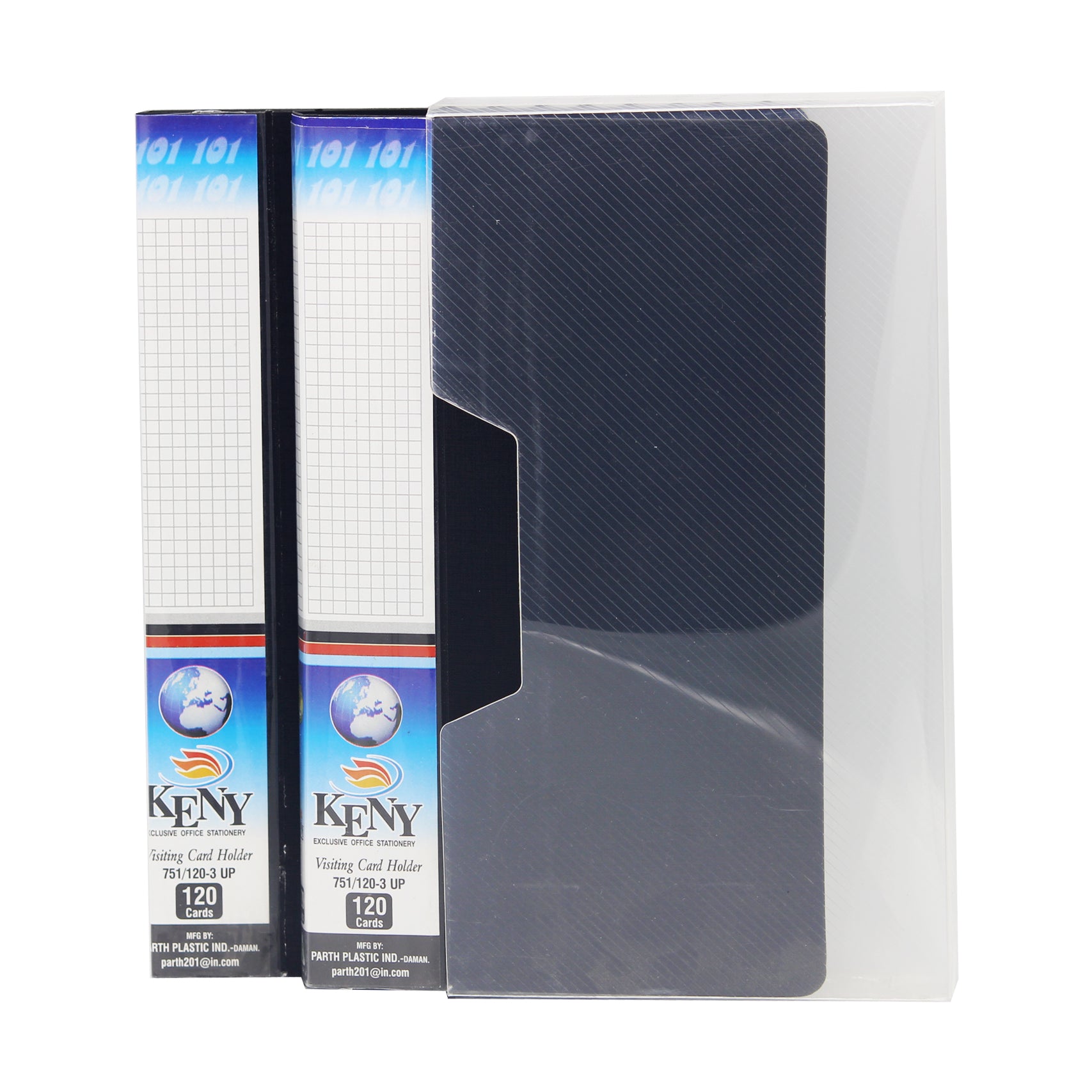 Keny Business Card Folder | 4 Card Slots | 240 x 2 Pockets With Box