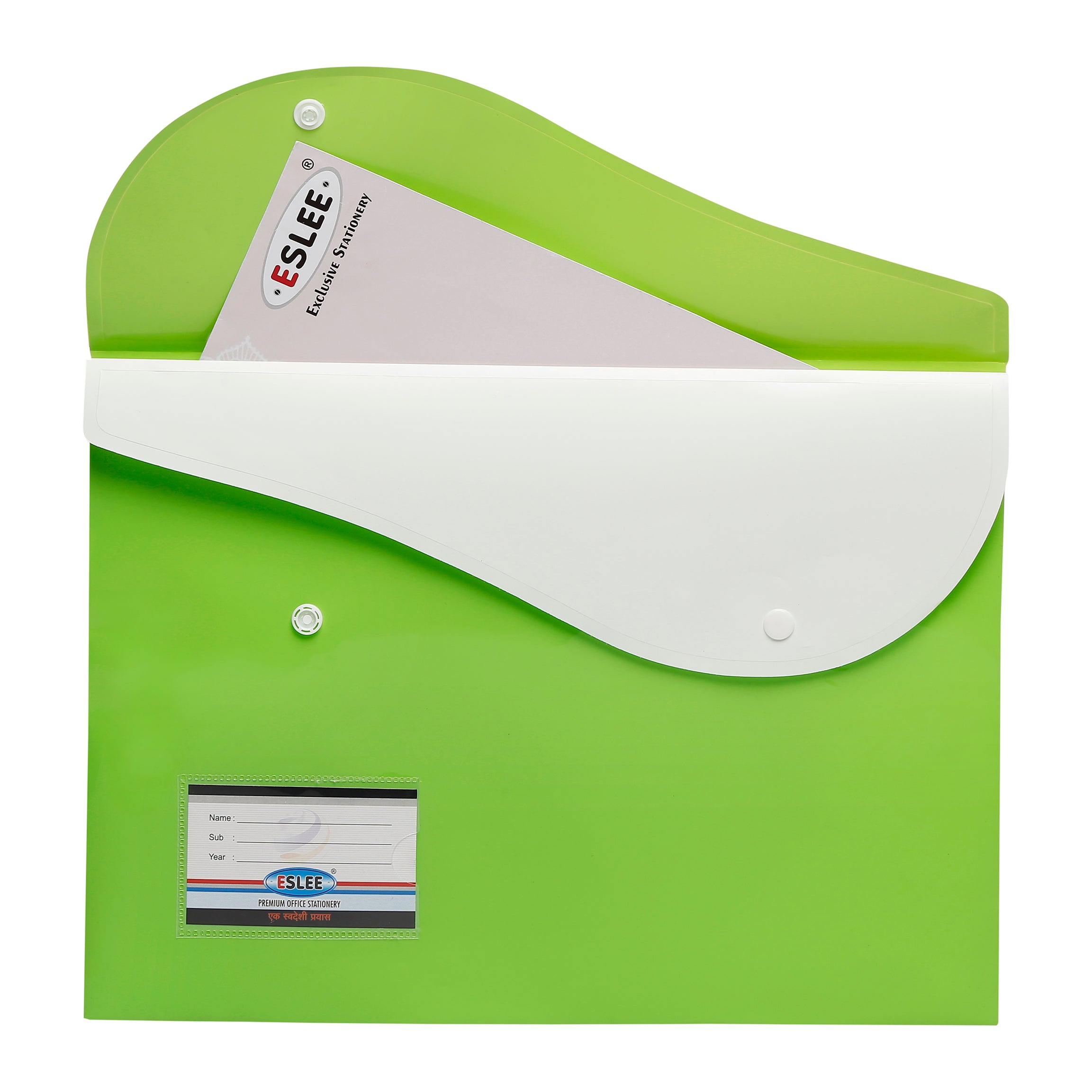 Eslee Envelope File | With Dual Pocket | FC Size | Pack of 10