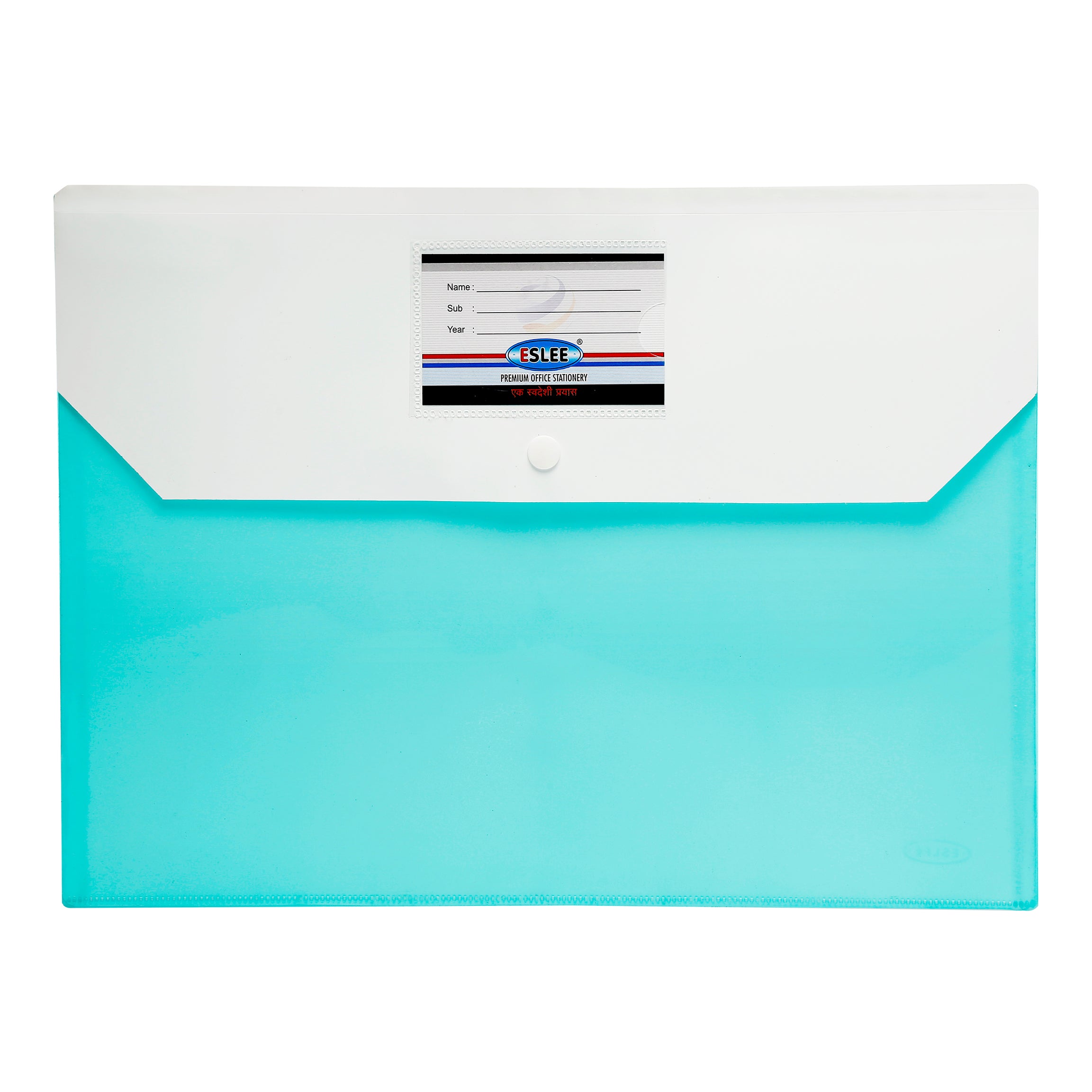 Eslee Envelope File | With Back Pocket & Window | FC Size | Pack of 10