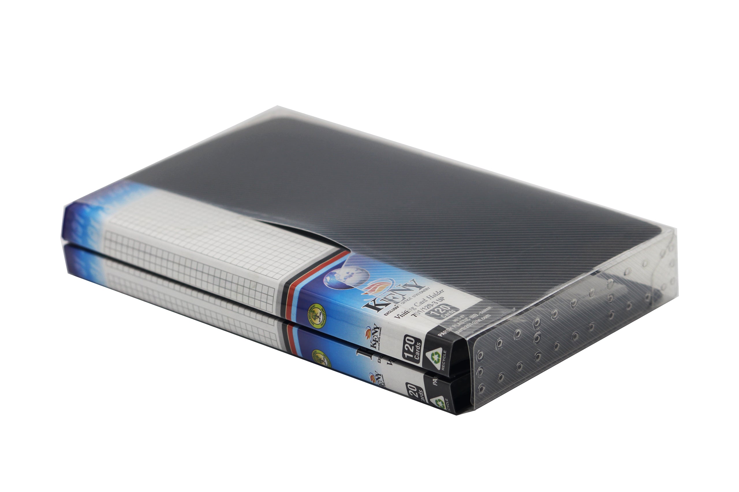 Keny Business Card Folder | 4 Card Slots | 240 x 2 Pockets With Box