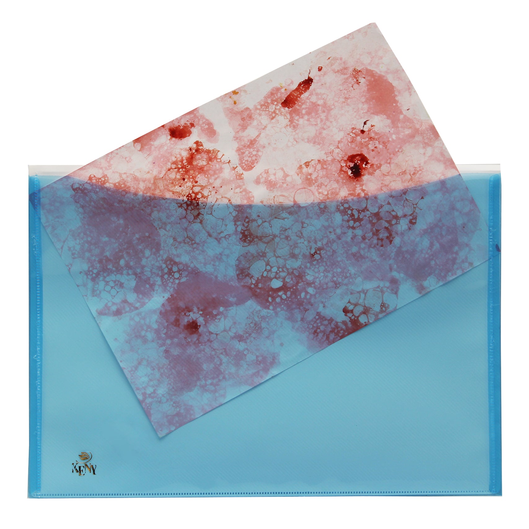 Keny My Clear Bag | Envelope Button File with Back Pocket | FC Size