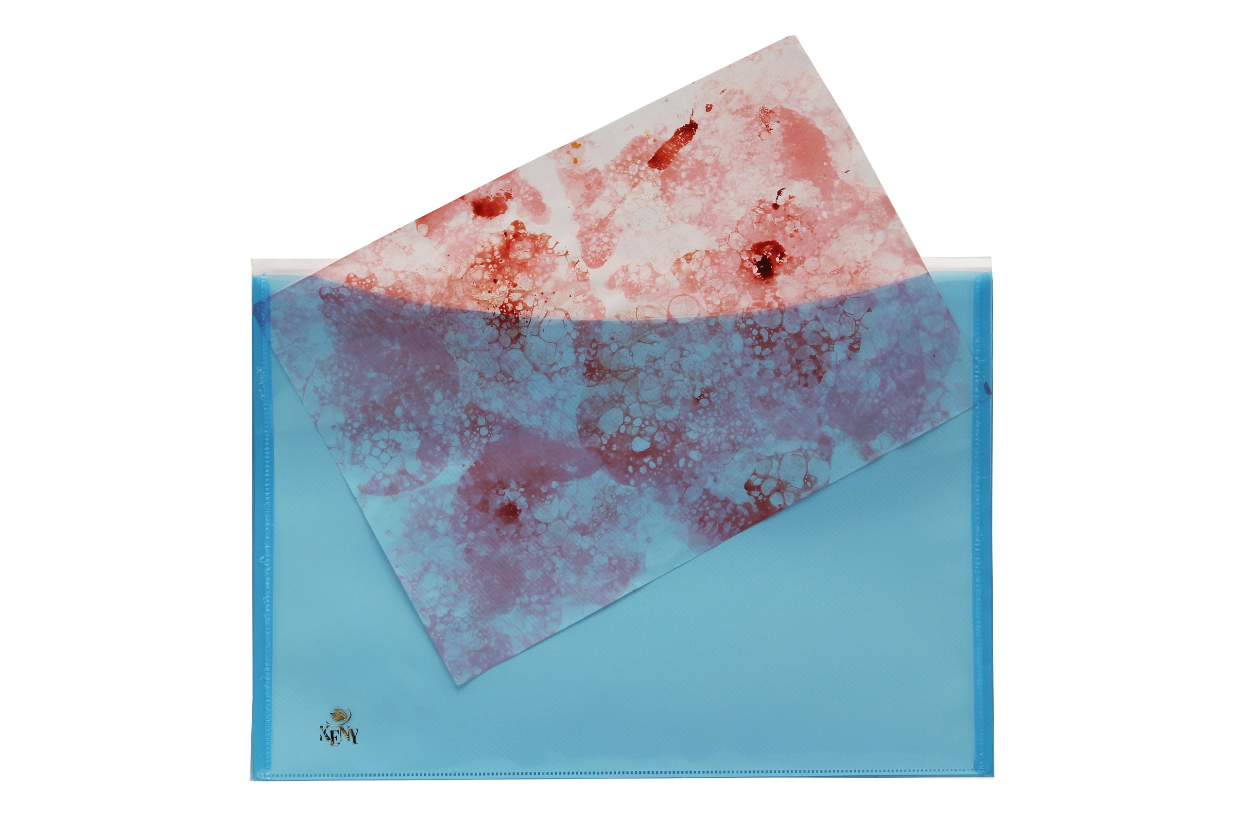 Keny My Clear Bag | Envelope Button File with Back Pocket | FC Size