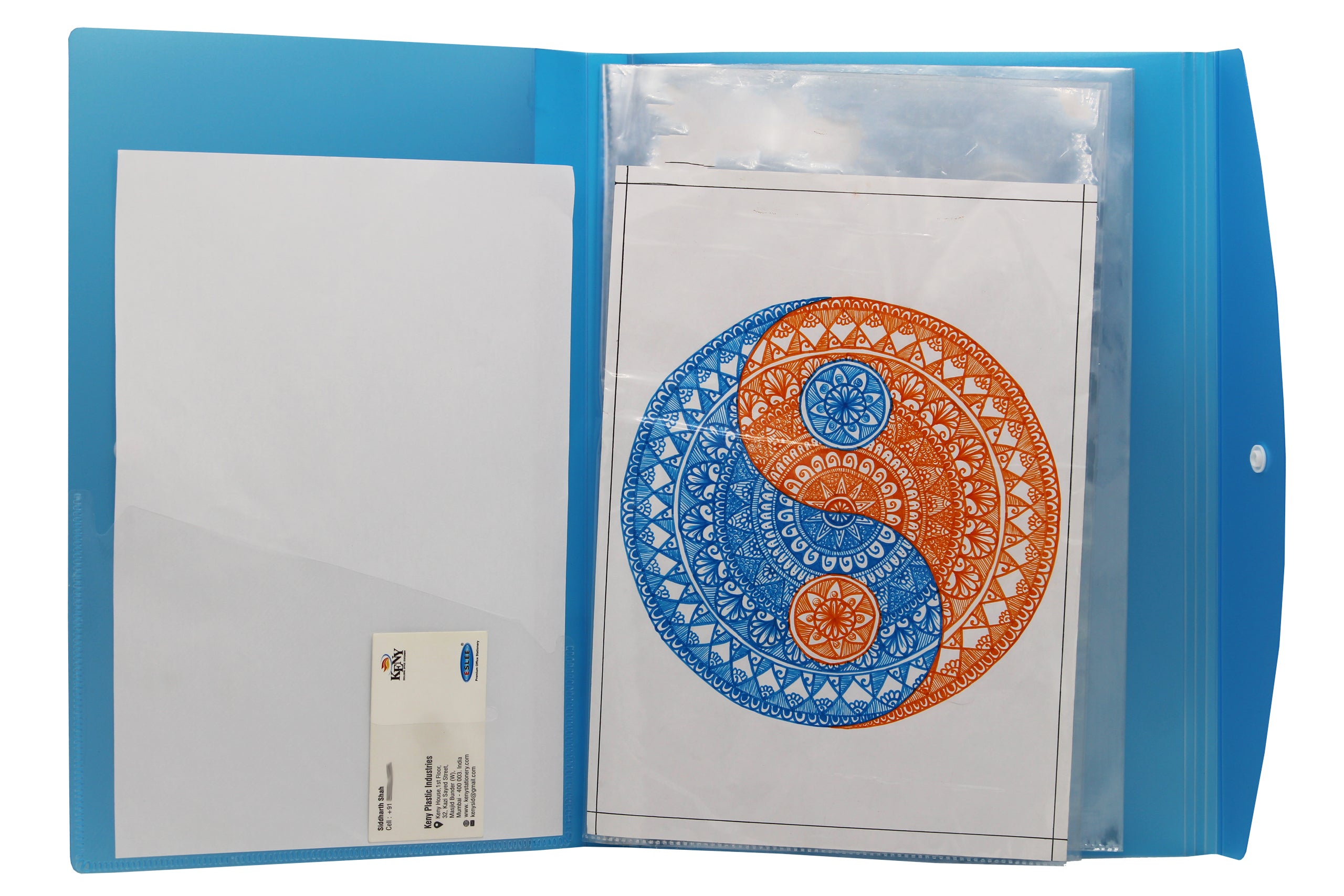 Keny Multi-utility Trasparent Display File |40 Pockets | FC Size