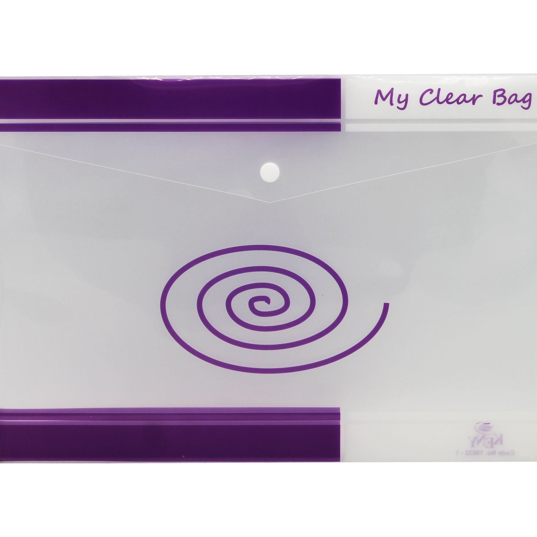 Keny My Clear Bag | Printed Envelope Button File | FC Size