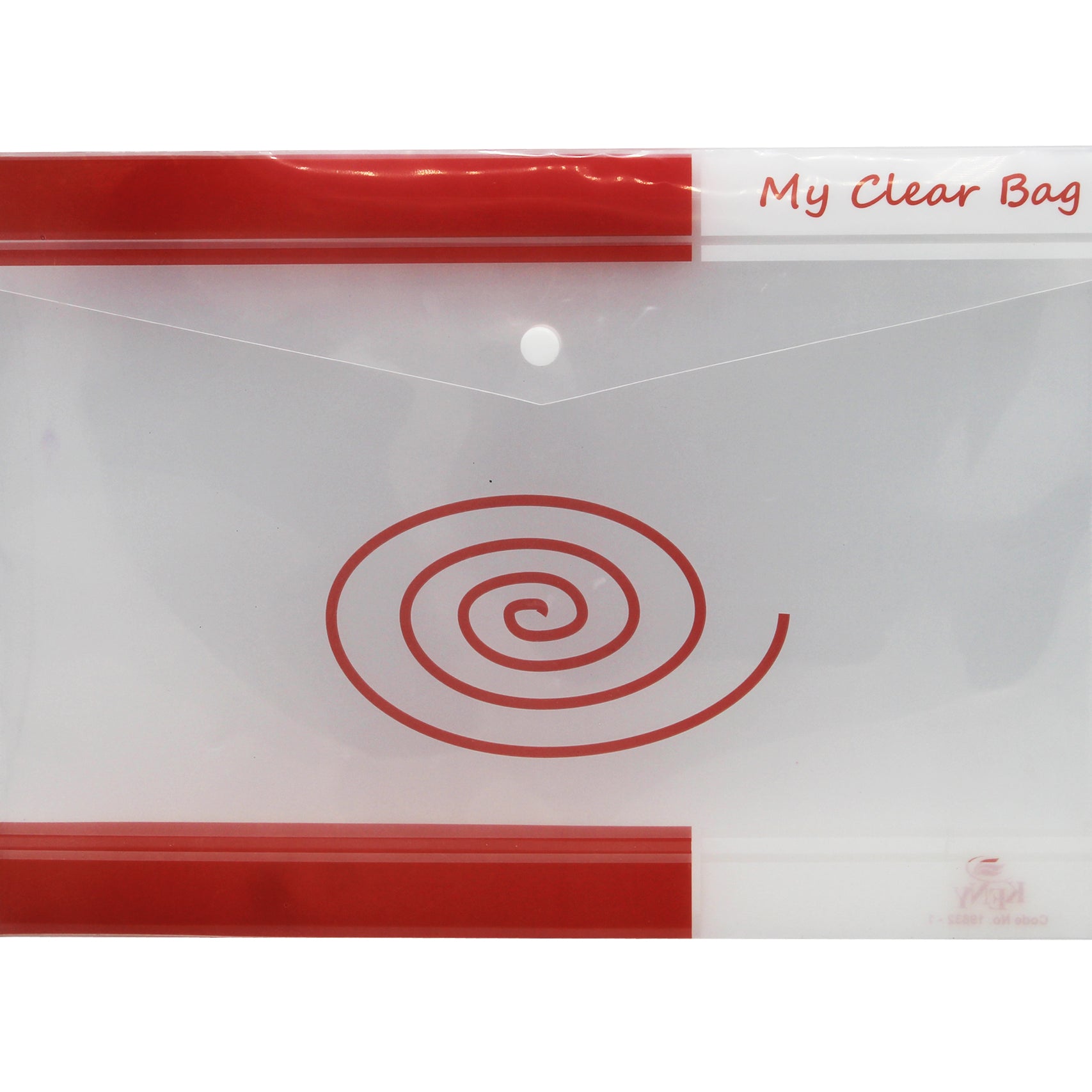 Keny My Clear Bag | Printed Envelope Button File | FC Size